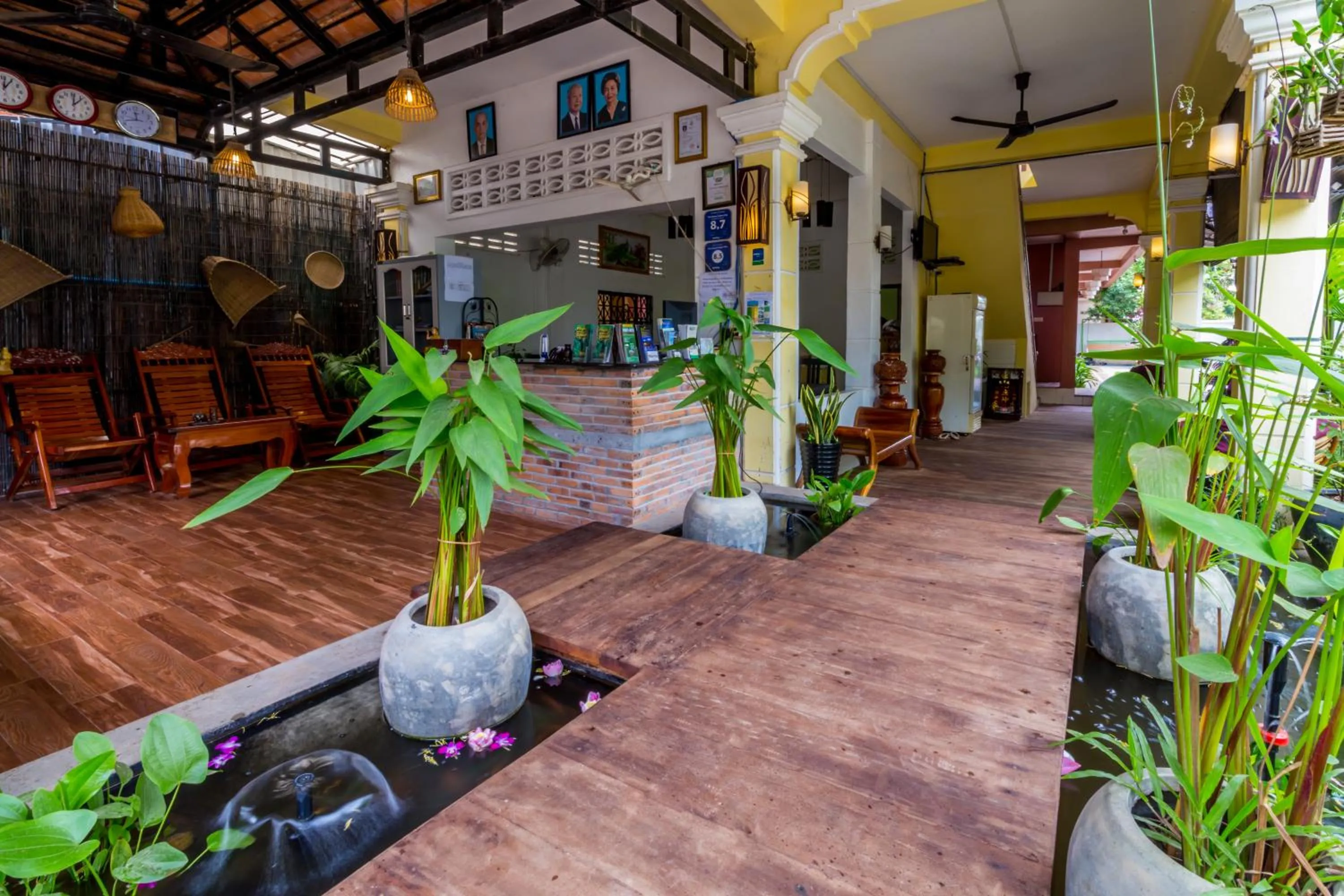 Lobby or reception in The Unique Angkor Villa