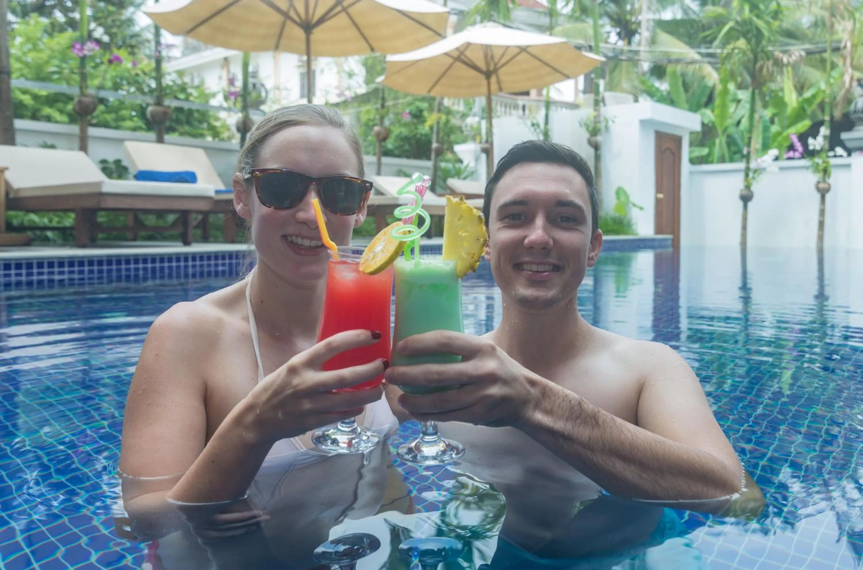 group of guests in The Unique Angkor Villa