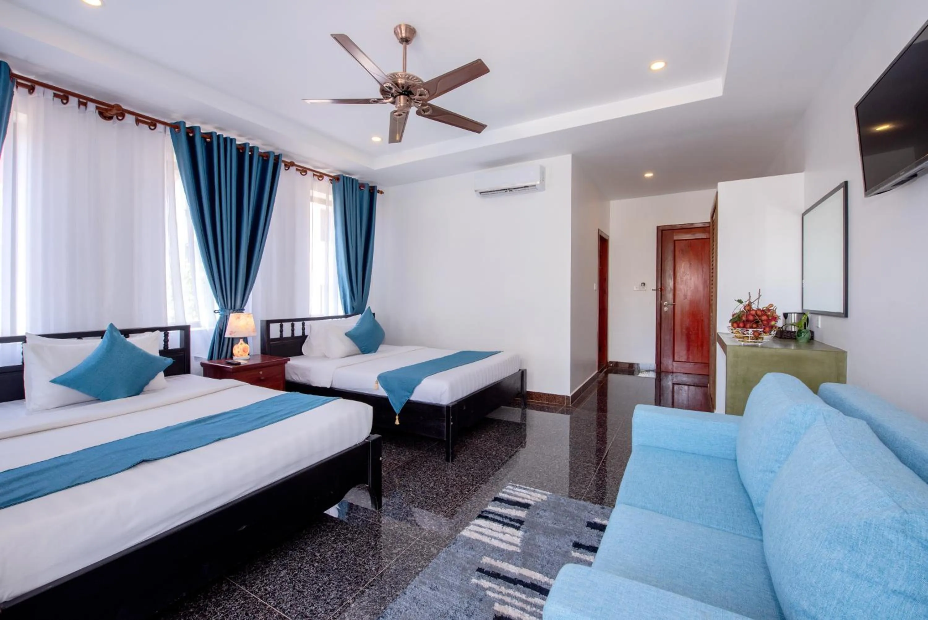 Bed in The Unique Angkor Villa