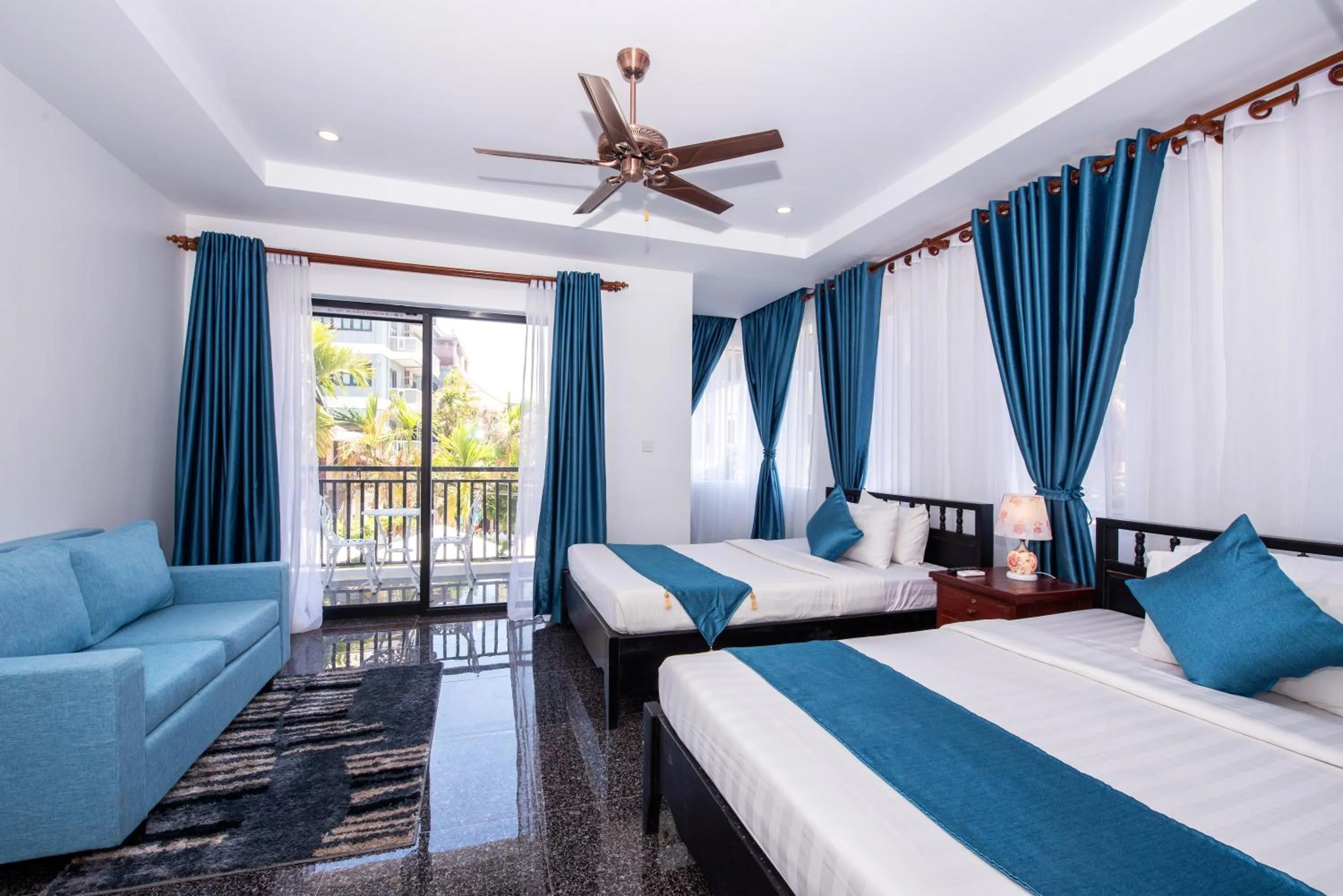 Photo of the whole room, Bed in The Unique Angkor Villa