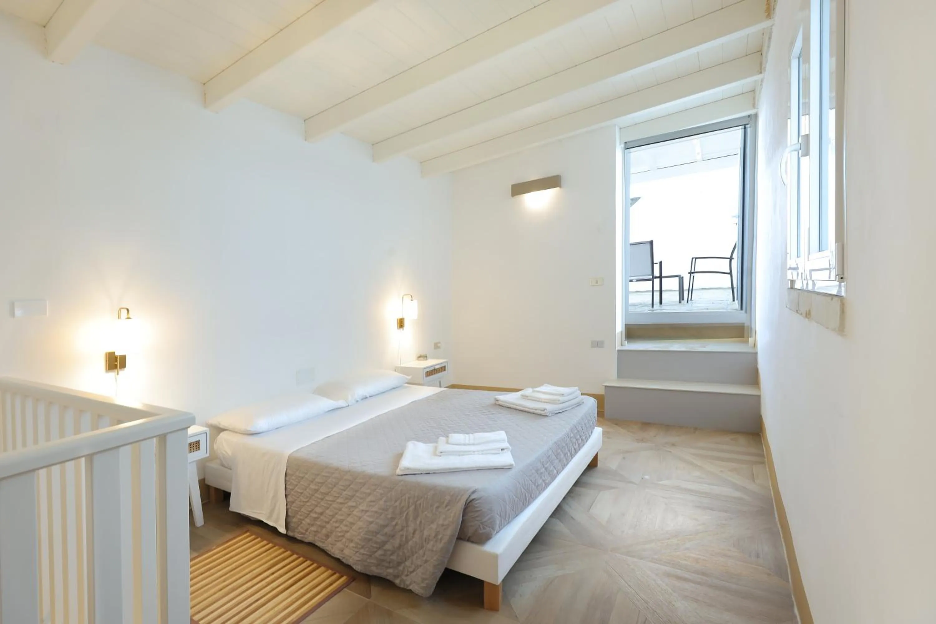 Balcony/Terrace, Bed in Palazzo Circolone