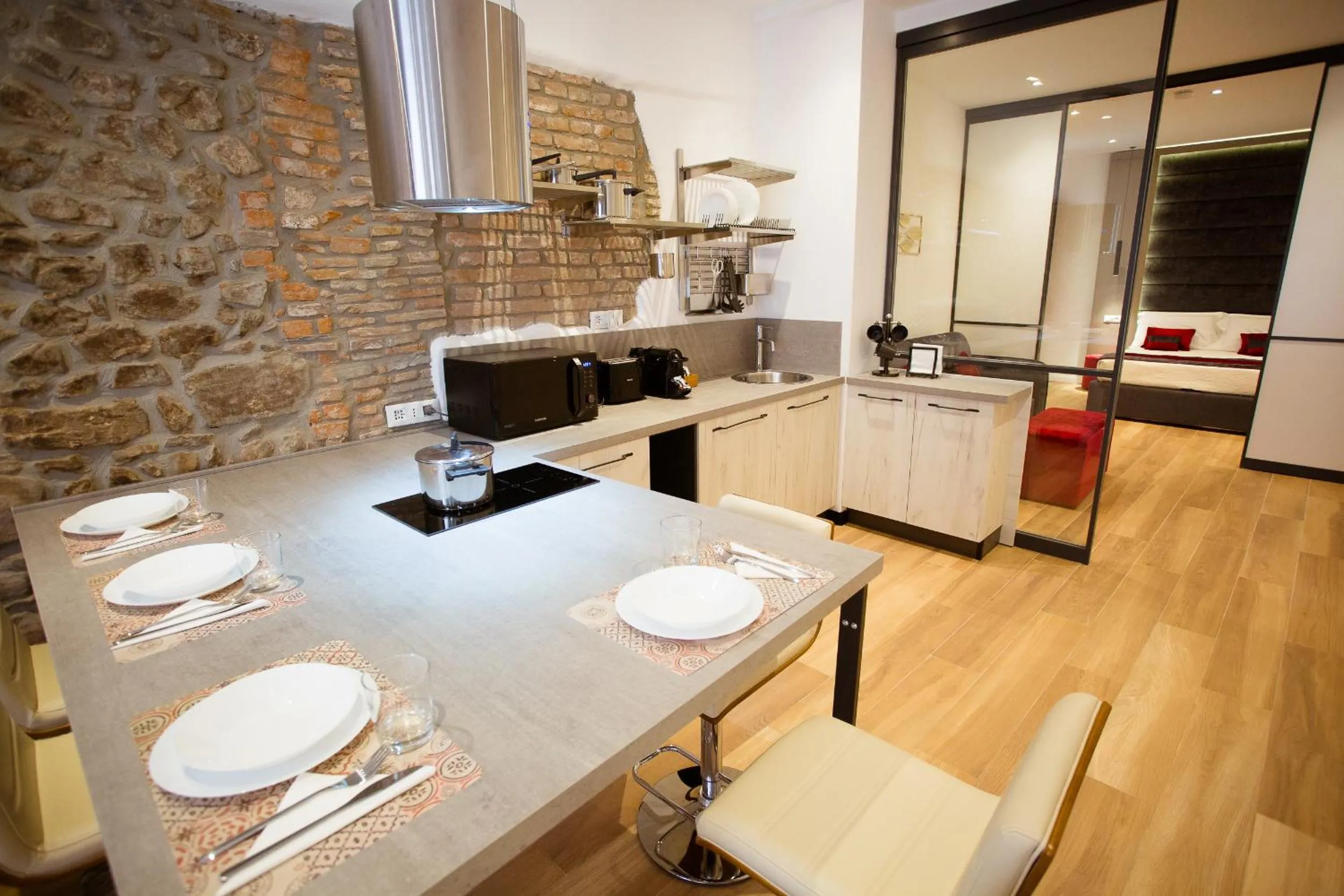 Kitchen or kitchenette in Elegant Apartments 5 terre la spezia