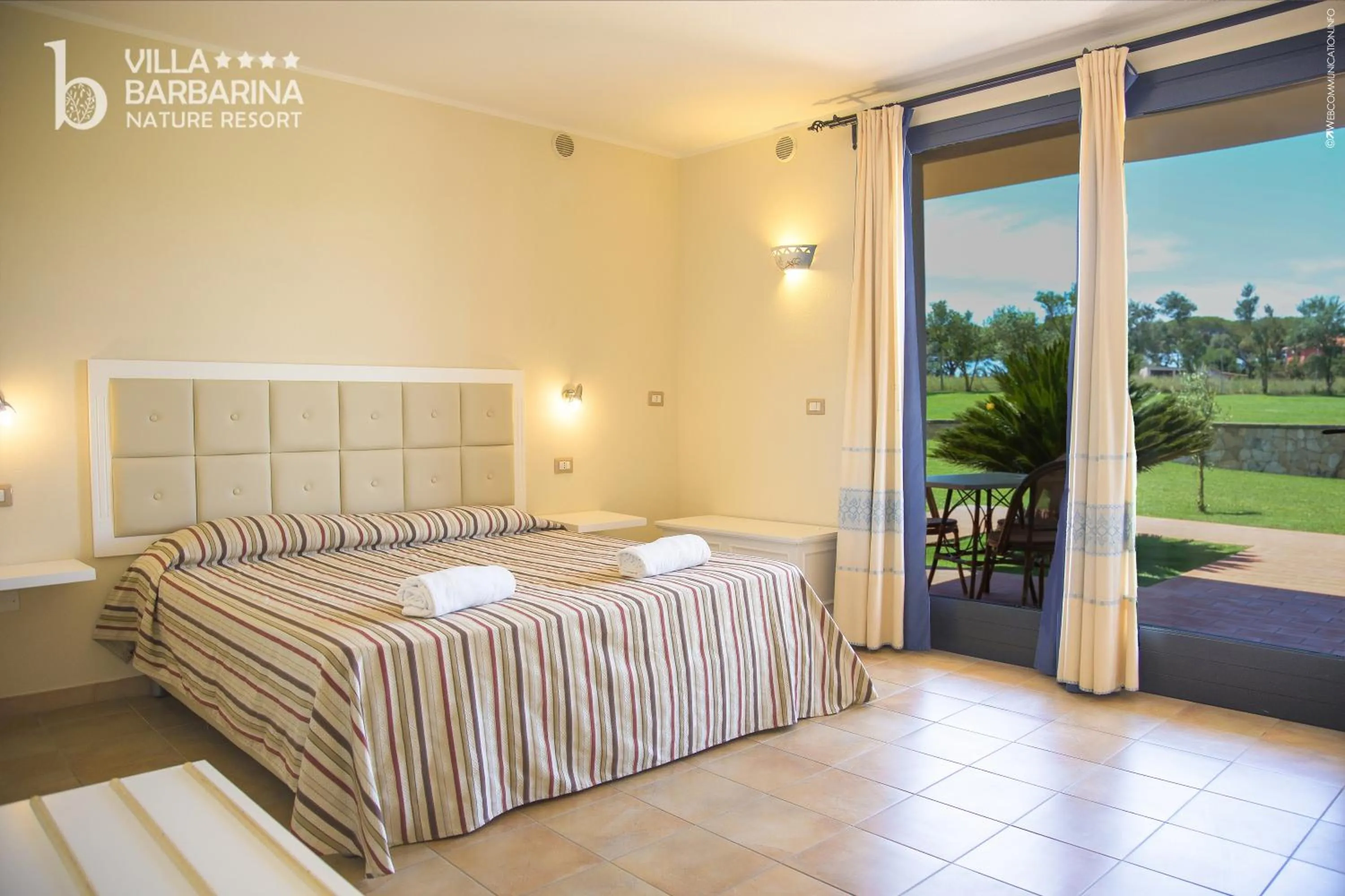Bedroom, Bed in Villa Barbarina Nature Resort