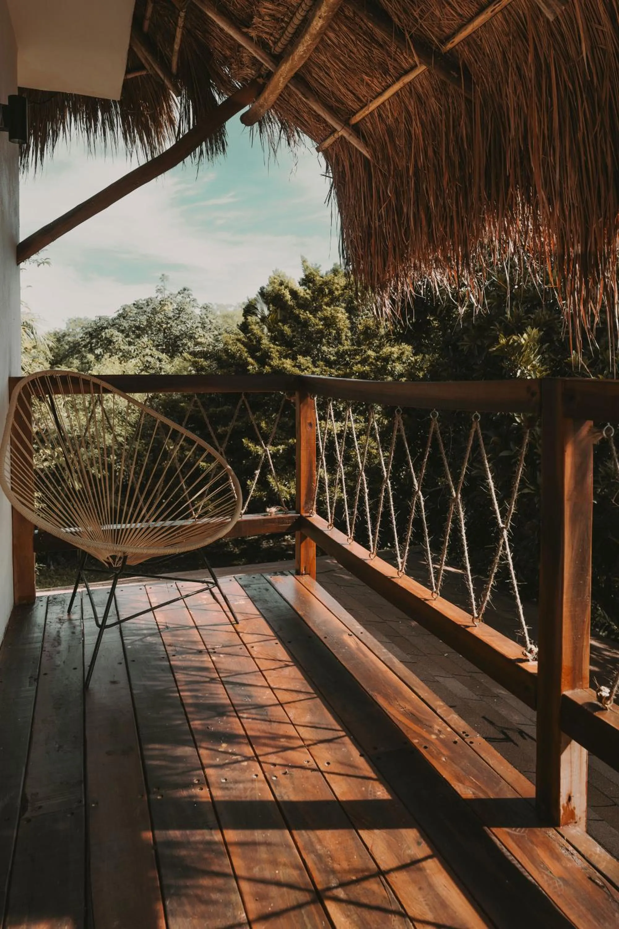 Balcony/Terrace in Zelune Luxury Lagoon Resort Bacalar - Adults Only