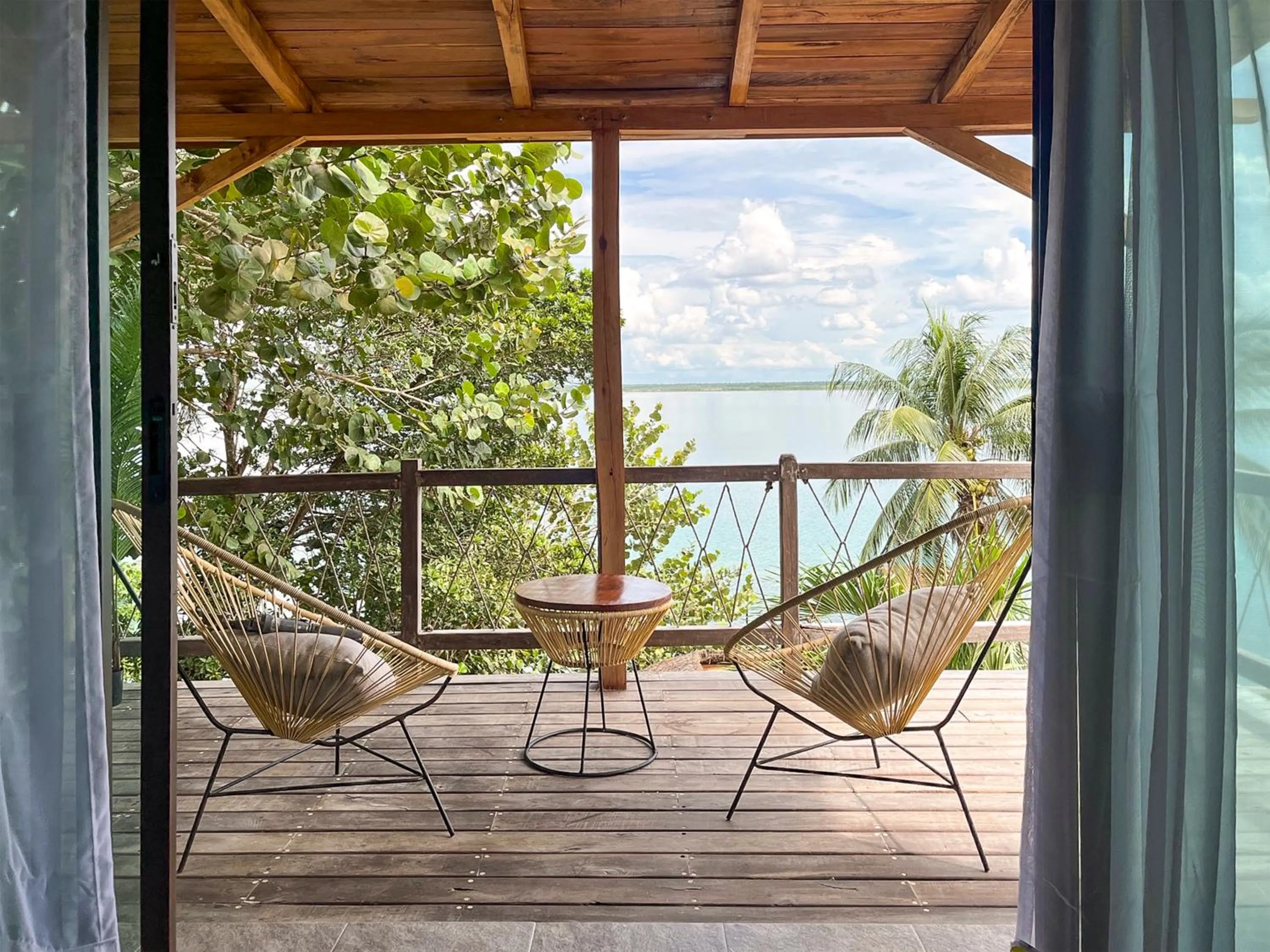 Balcony/Terrace in Zelune Luxury Lagoon Resort Bacalar - Adults Only