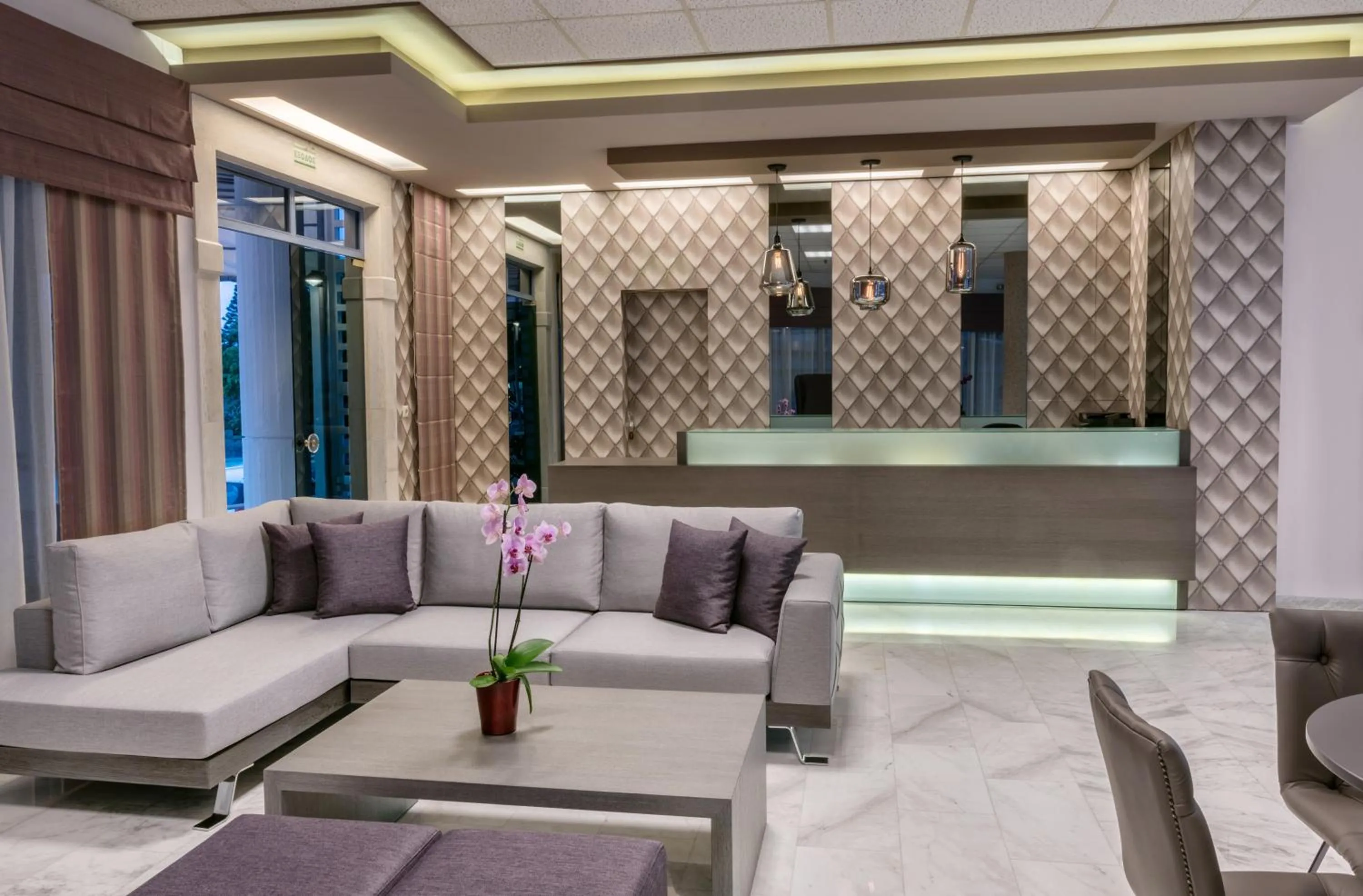 Facade/entrance in Ariadne Hotel