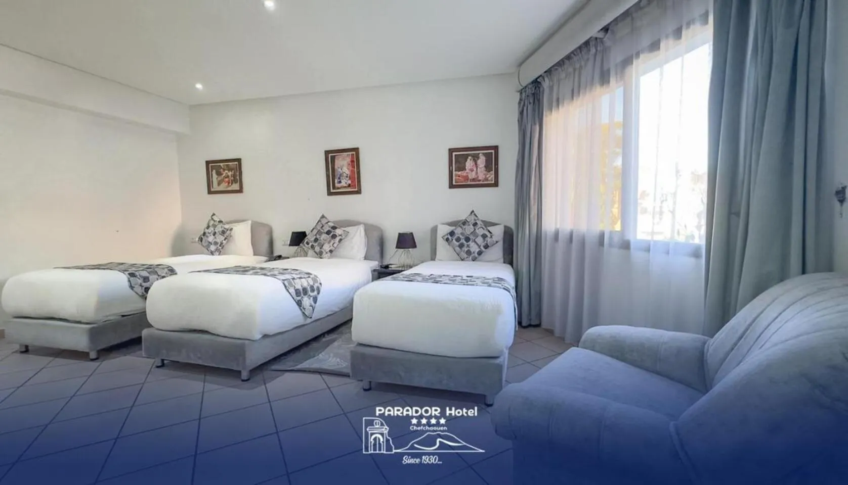 Bed in Hotel Parador