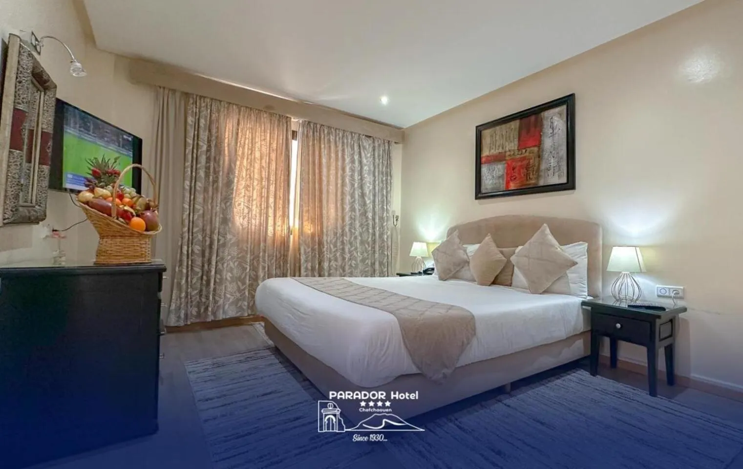 Bed in Hotel Parador