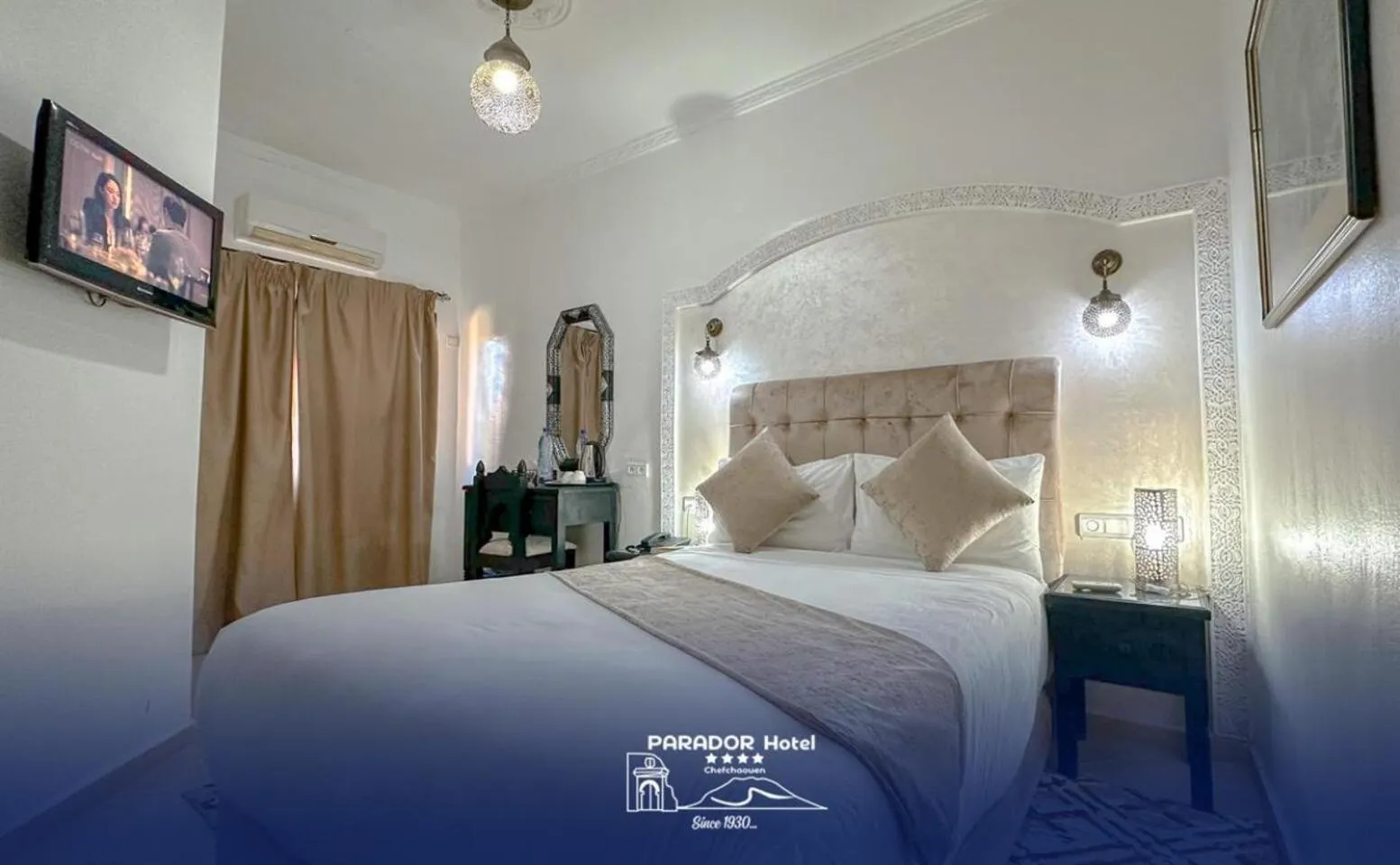 Bed in Hotel Parador