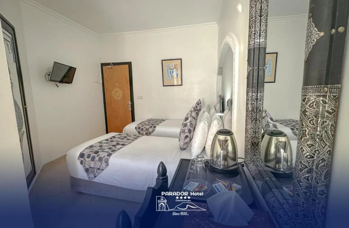 Bed in Hotel Parador