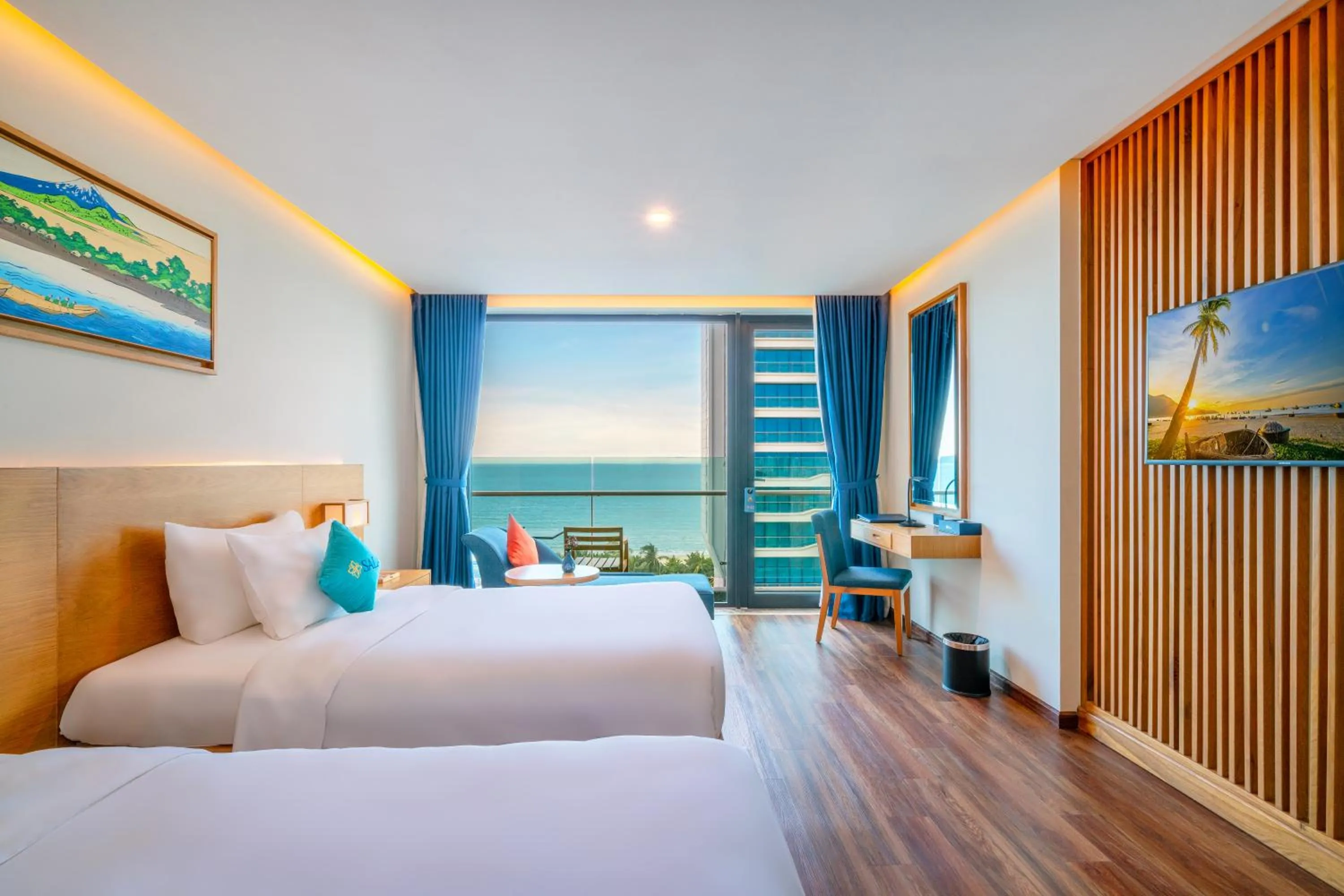 View (from property/room), Bed in Sala Danang Beach Hotel