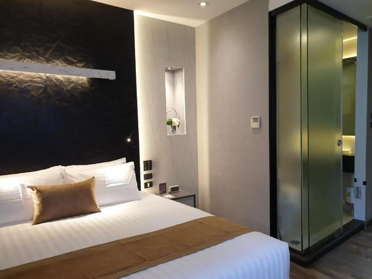 Bedroom, Bed in Aspira Gems Center Silom