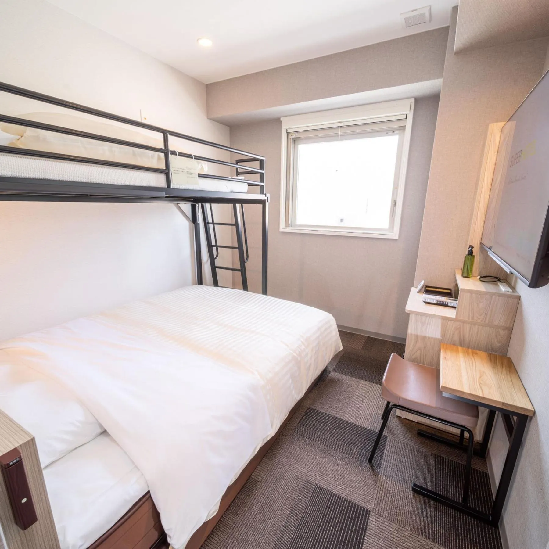 Photo of the whole room, Bed in Super Hotel Premier Obihiro Ekimae