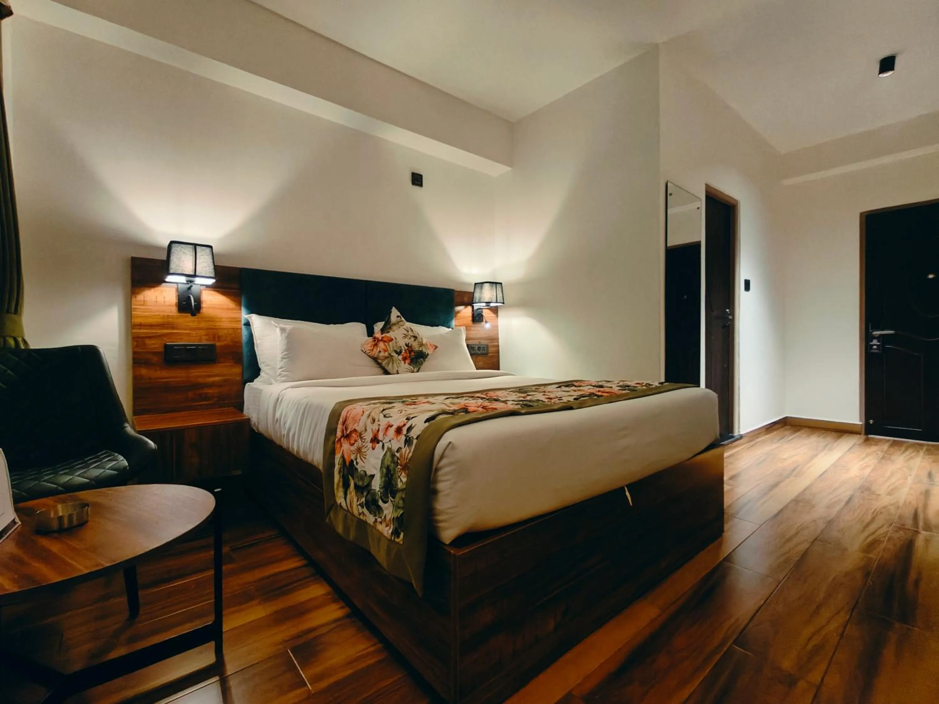 Bed in Mount Himalayan Hotel