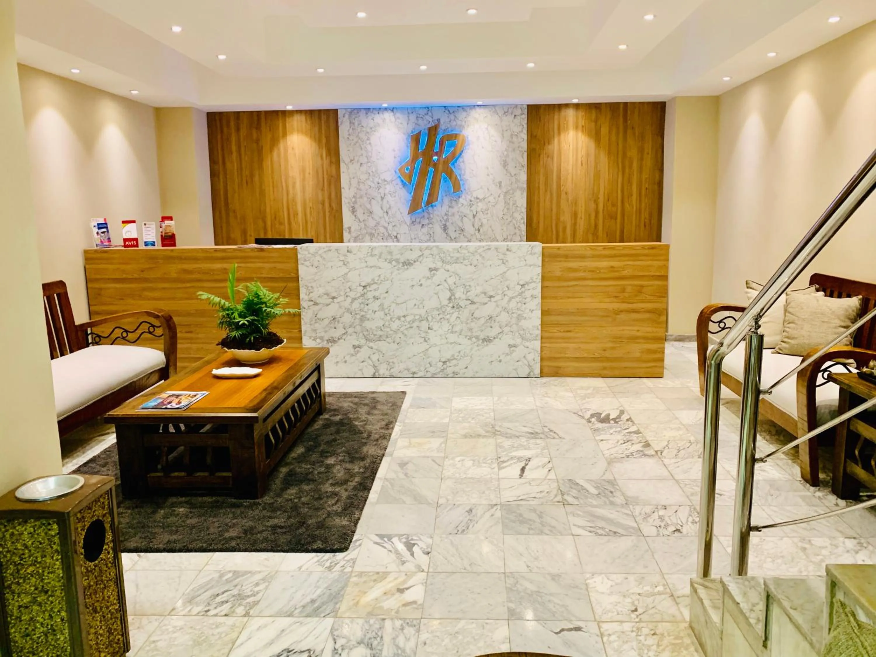 Lobby or reception in Hotel Riazor