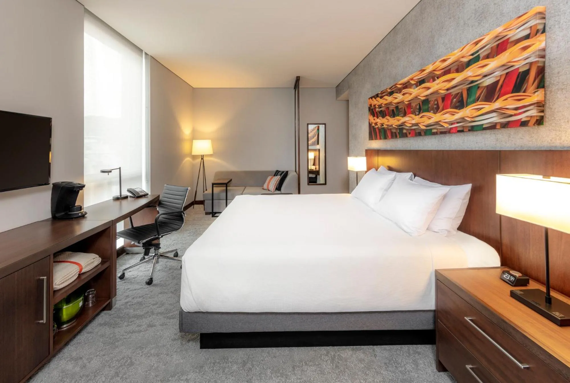 Seating area, Bed in Hyatt Place Bogota Convention Center