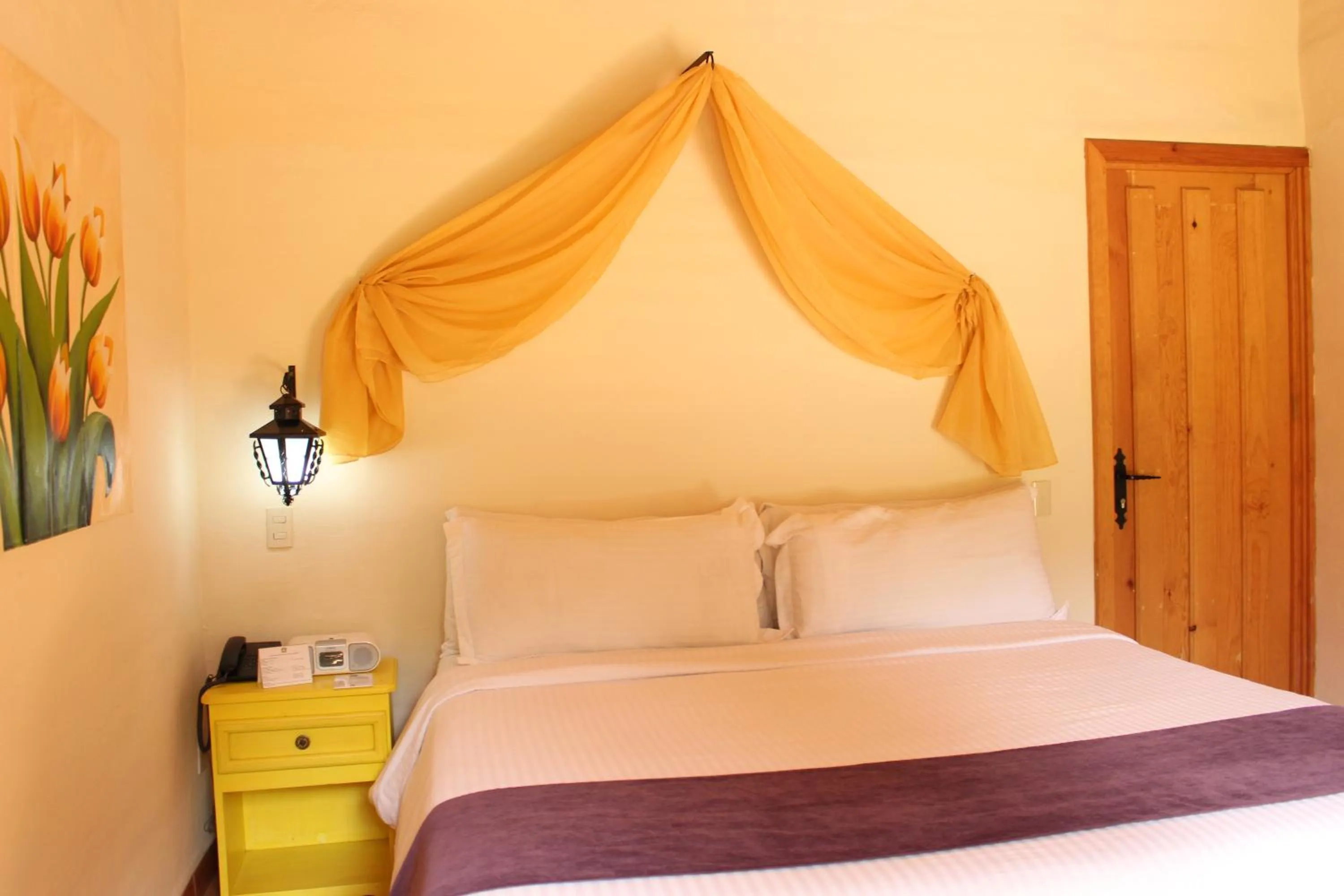 Bed in Cabañas Sierra Mazamitla