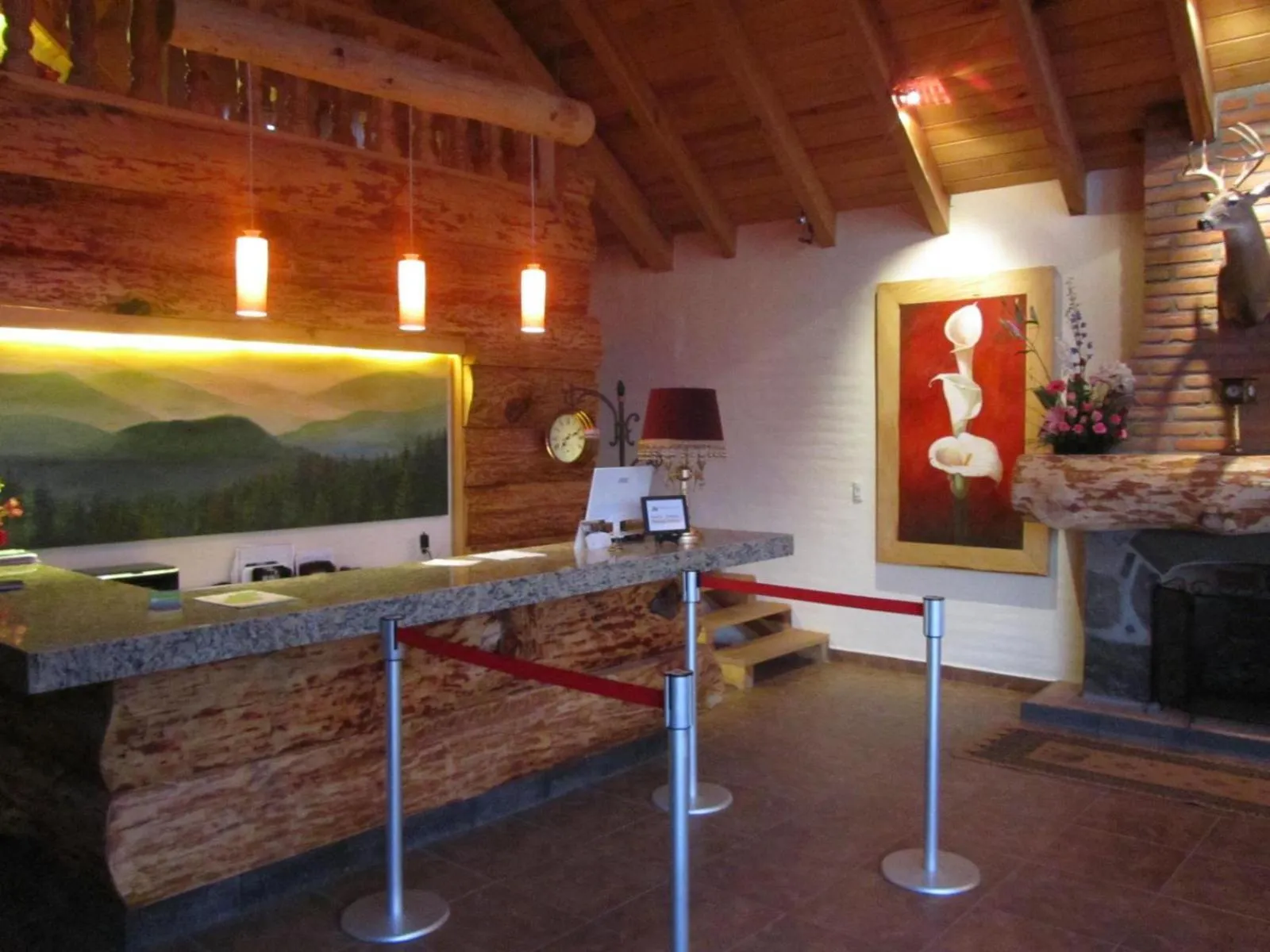 Lobby or reception in Cabañas Sierra Mazamitla