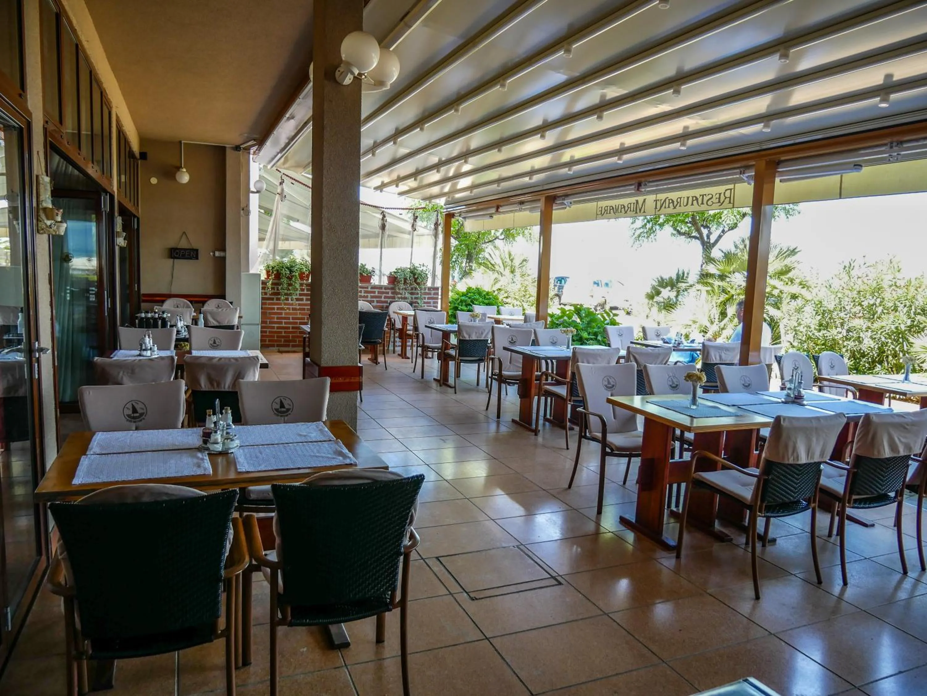 Patio in Hotel Miramare