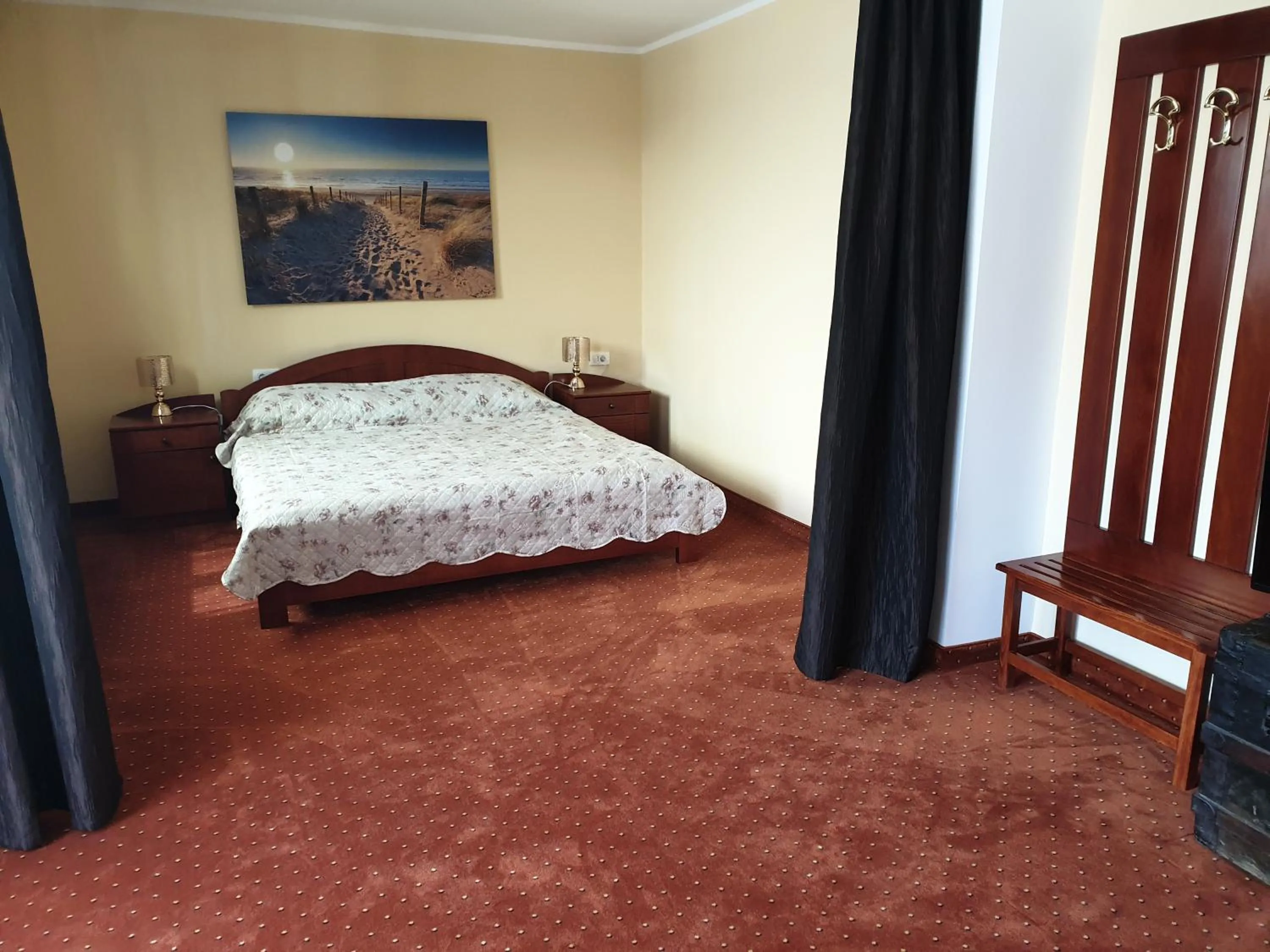 Bed in Hotel Miramare