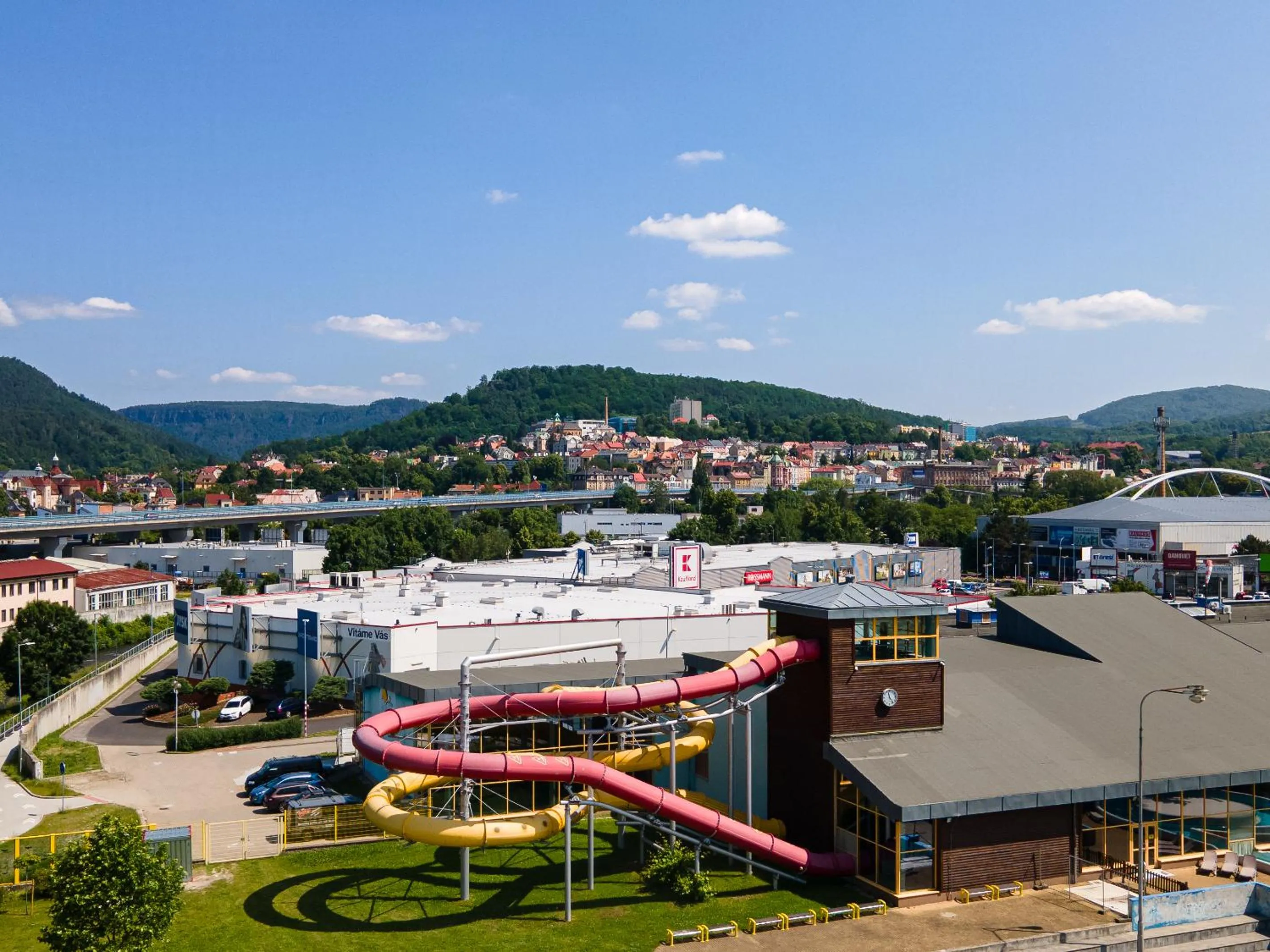 Property building in Aqua Hotel