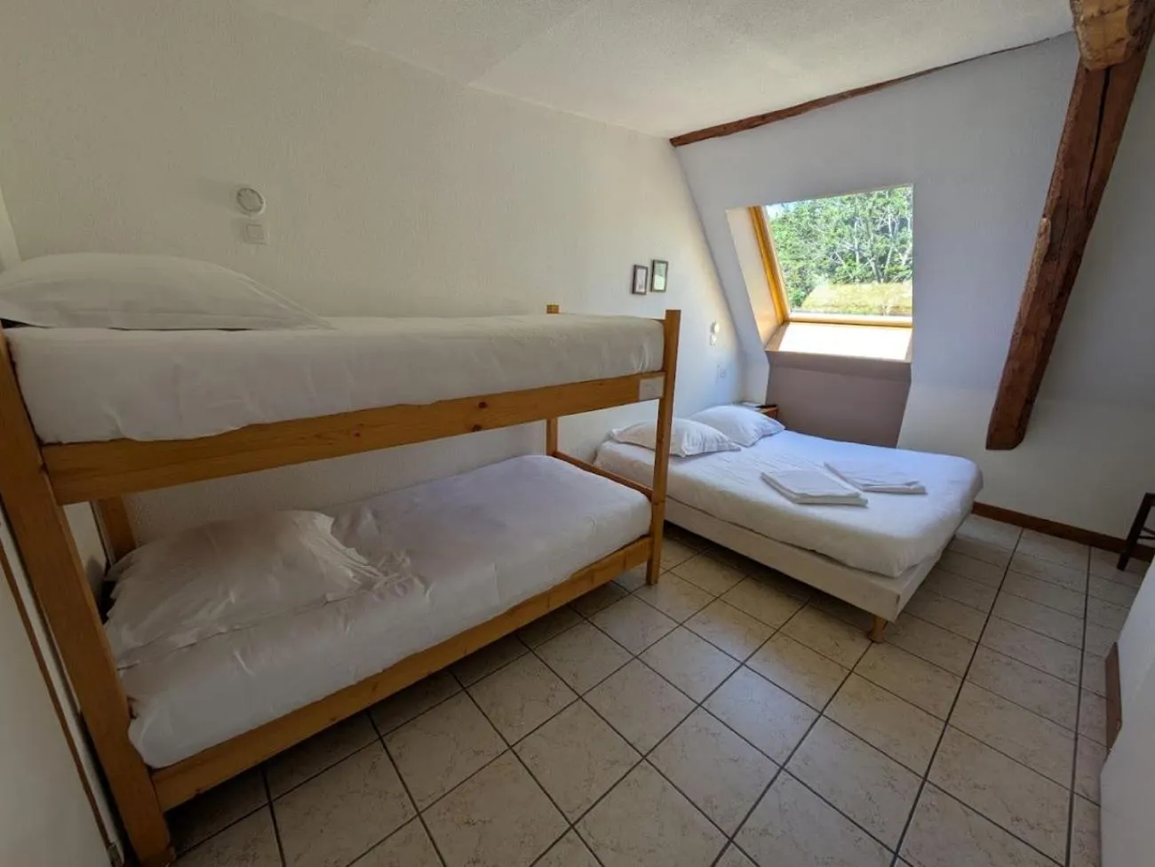 Bed in Auberge de Pra-Loup