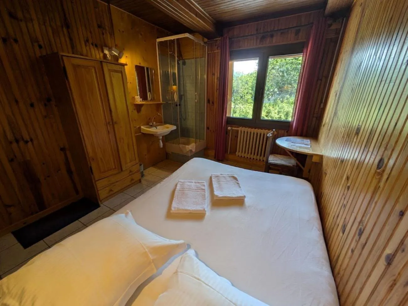 Bed in Auberge de Pra-Loup