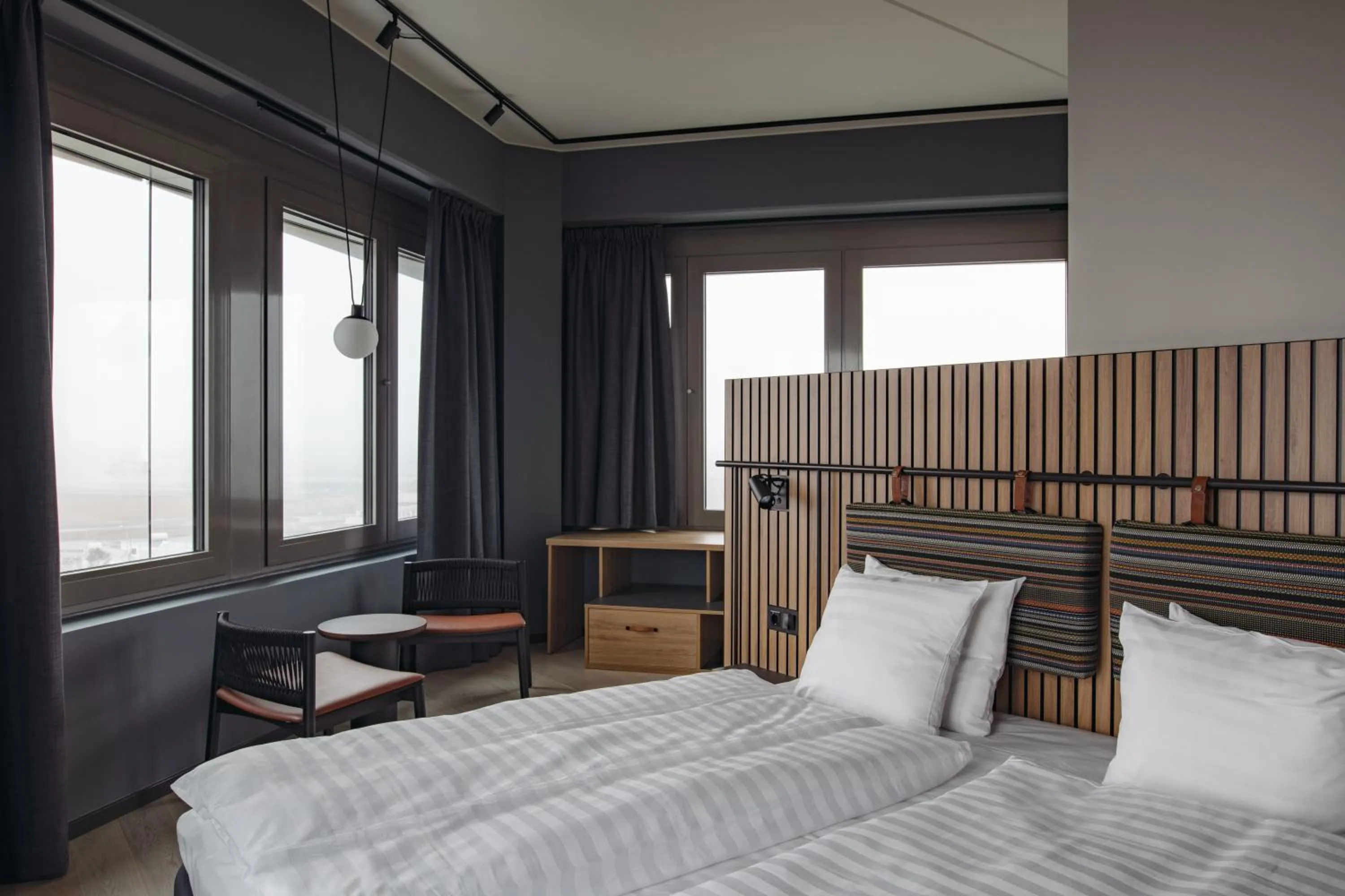 Bed in Comfort Hotel Arlanda Airport Terminal