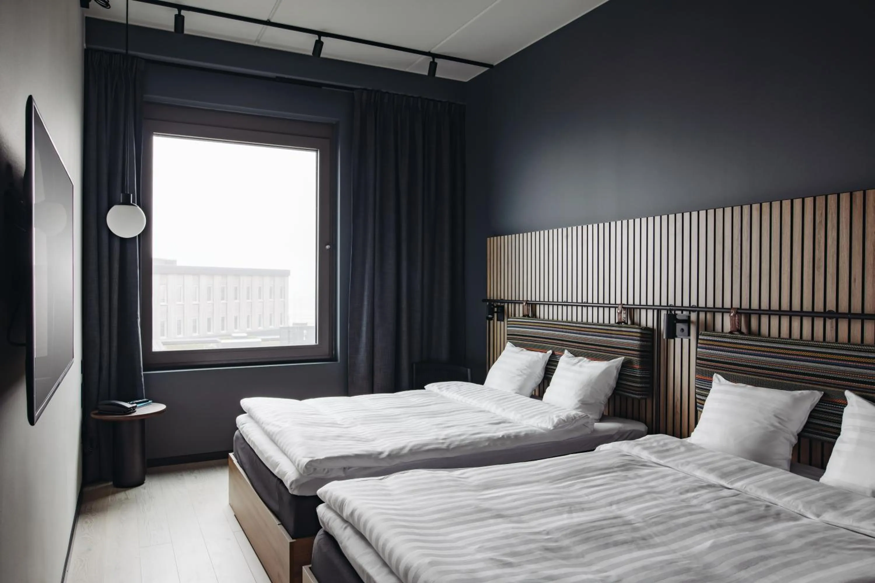 Bed in Comfort Hotel Arlanda Airport Terminal