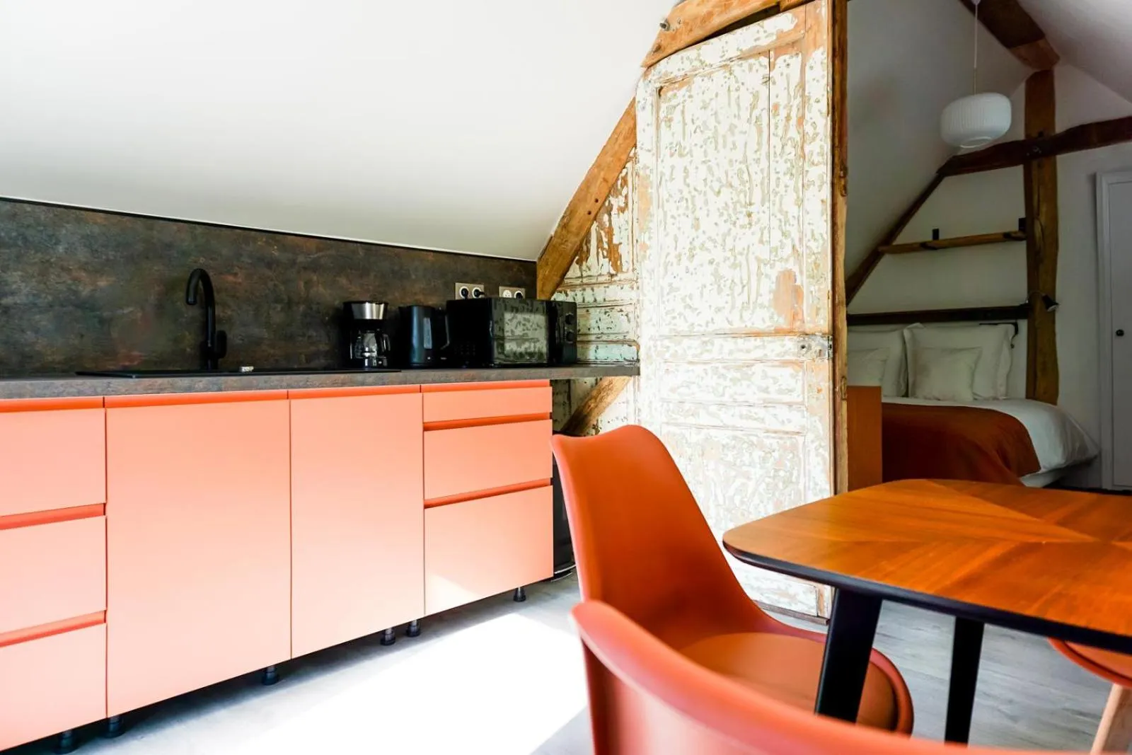 Kitchen or kitchenette in Les Bobos à la ferme