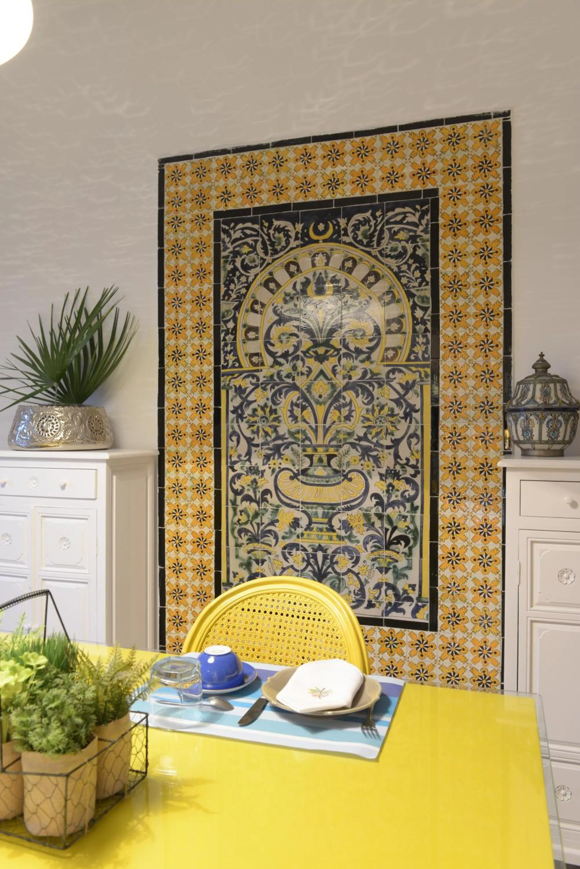 Dining area in Dar Marsa Cubes