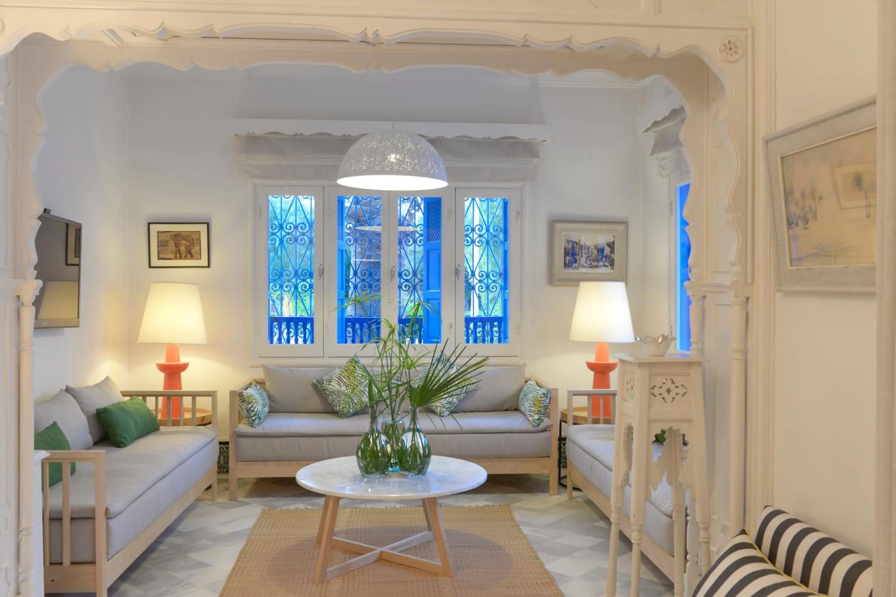 Lobby or reception in Dar Marsa Cubes