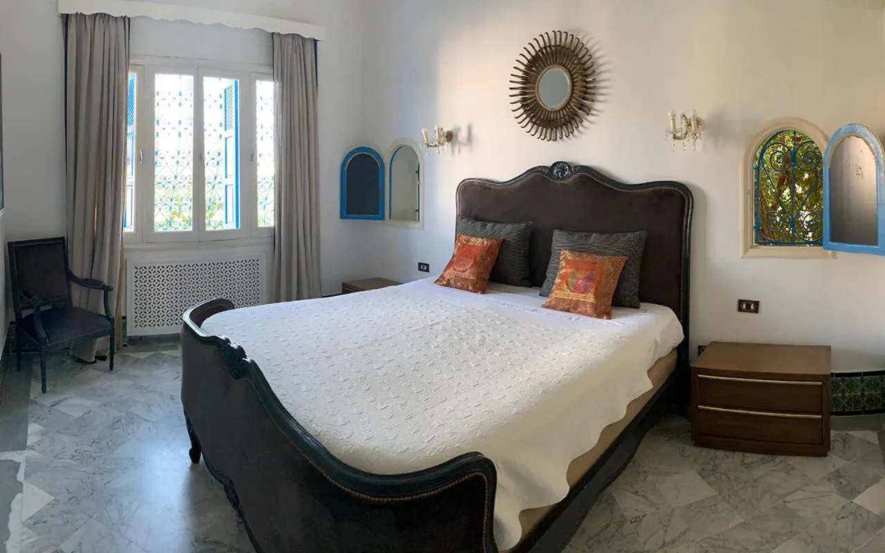 Bed in Dar Marsa Cubes