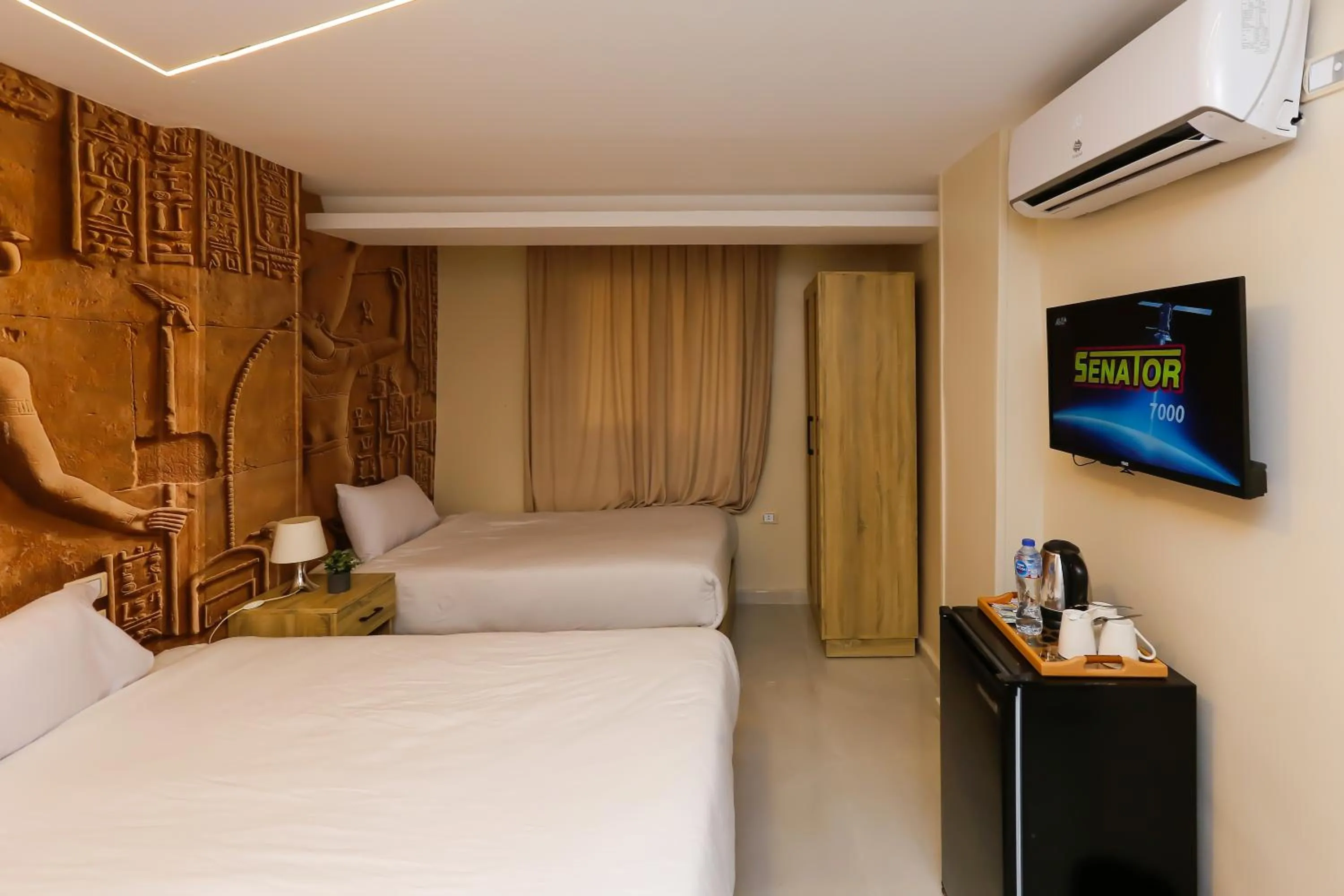 Bedroom, Bed in Giza Pyramids View Inn