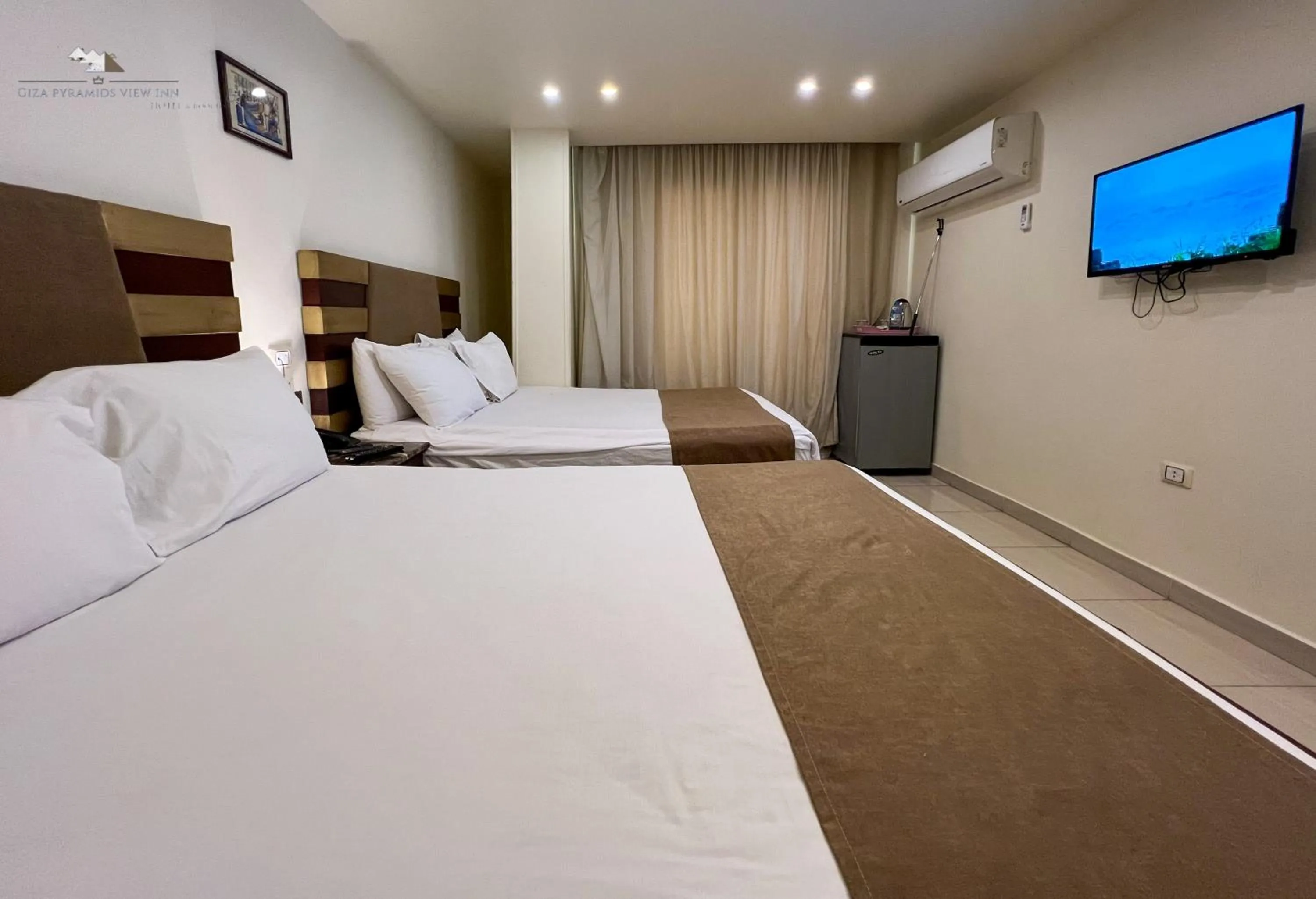 Bedroom, Bed in Giza Pyramids View Inn