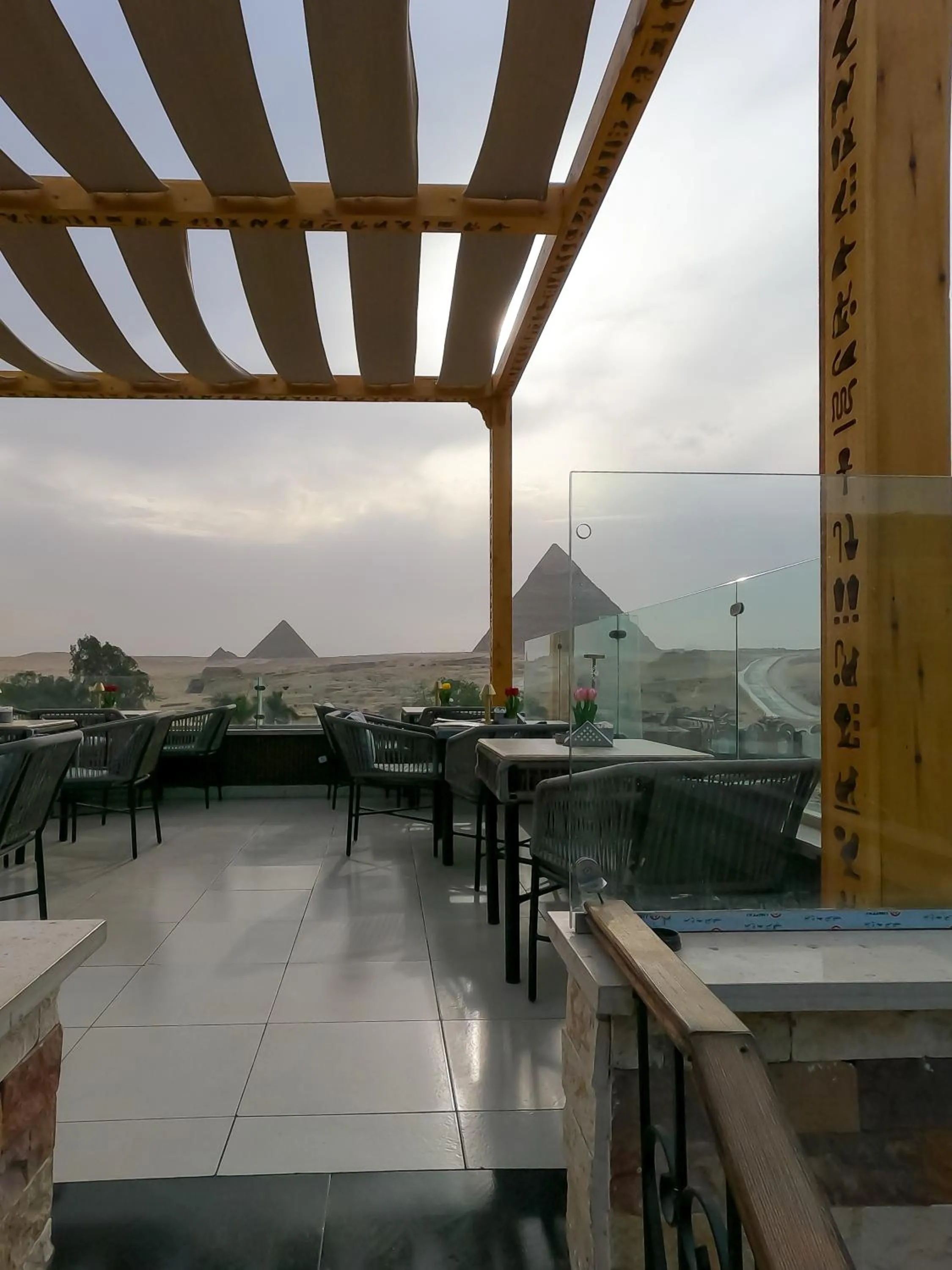 Patio in Giza Pyramids View Inn