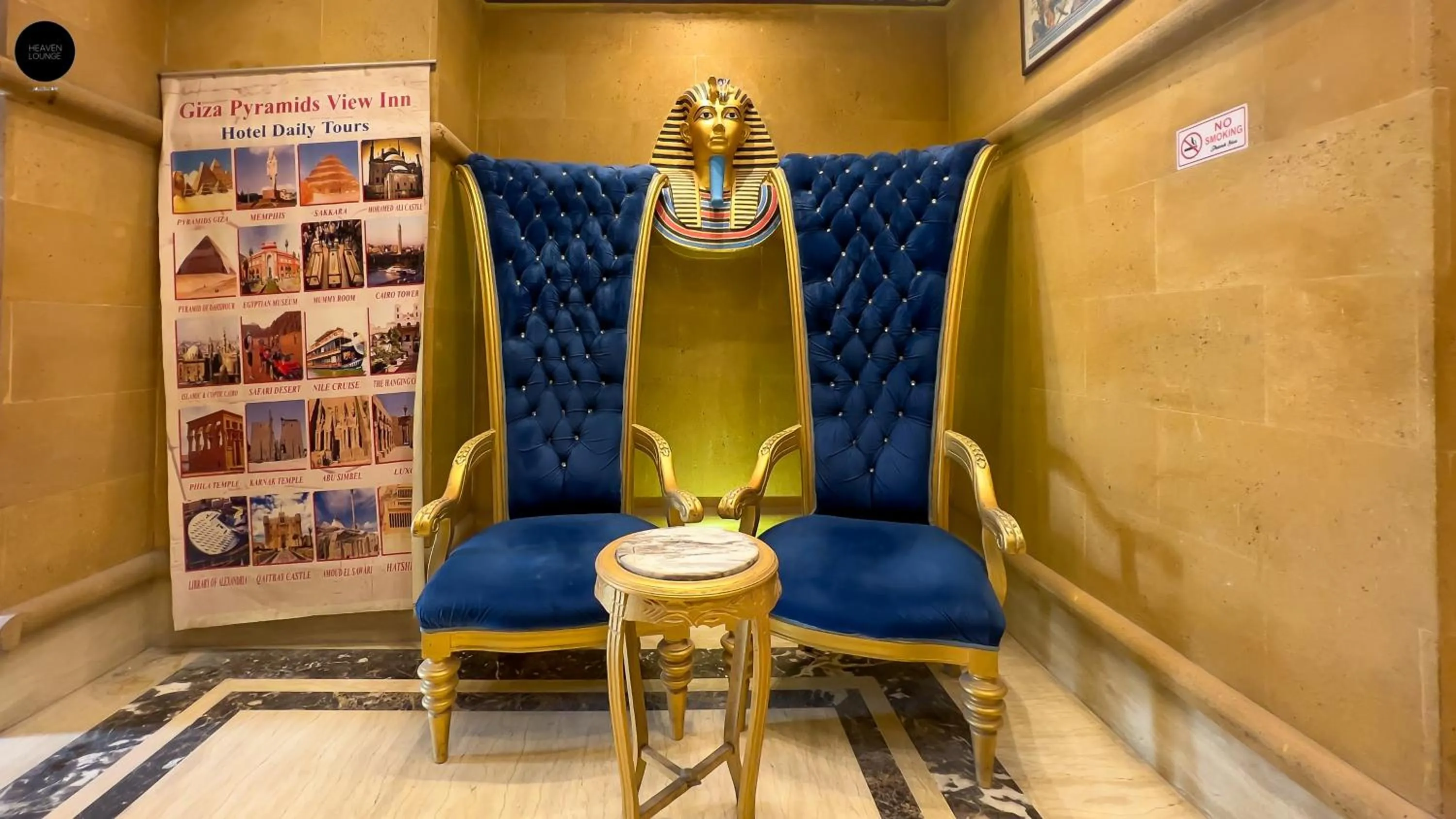 Living room in Giza Pyramids View Inn