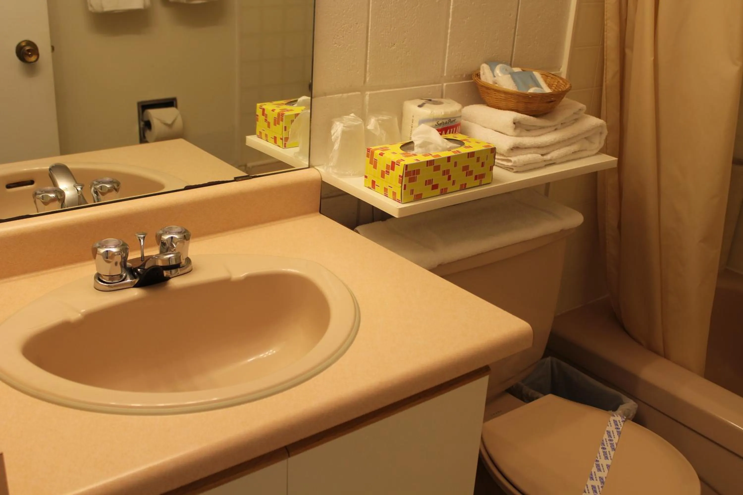 Toilet in Best Continental Motel