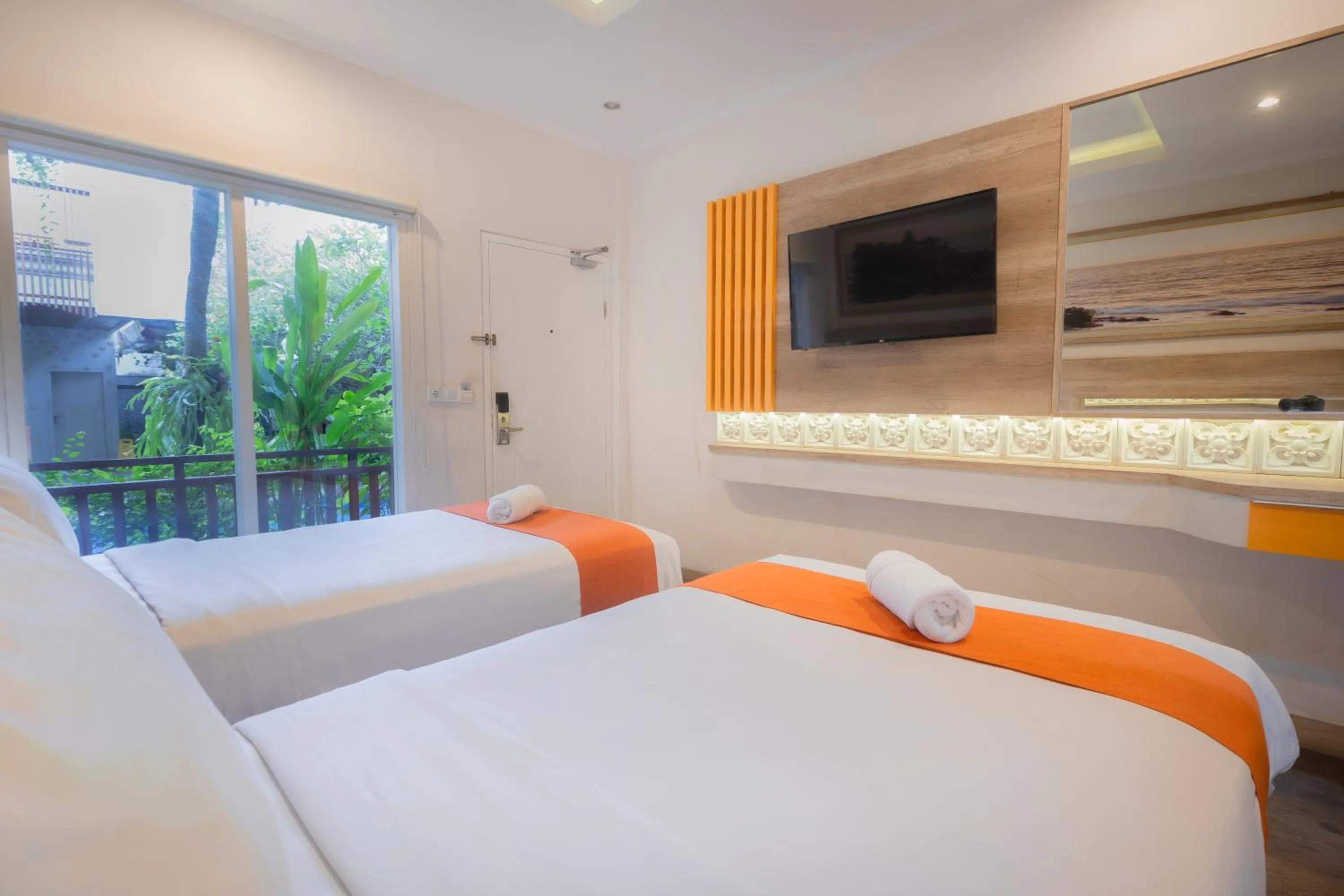 Bed in The Nyaman Hotel Bali