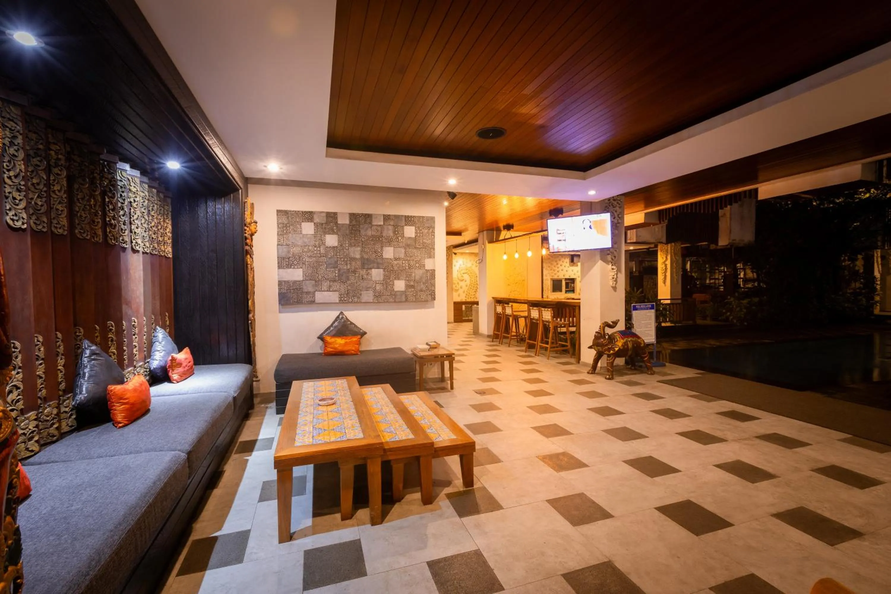 Seating area in The Nyaman Hotel Bali