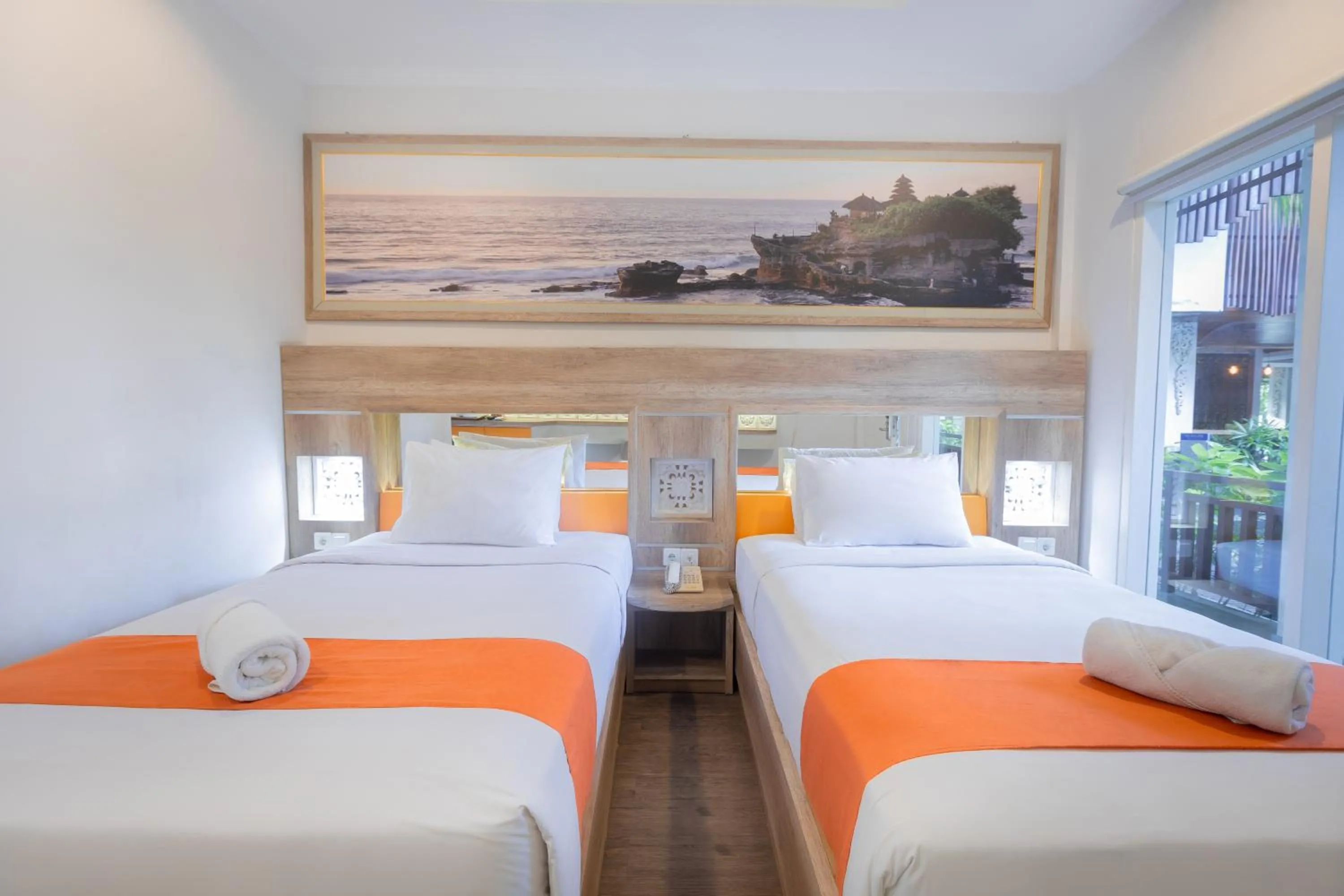 Bed in The Nyaman Hotel Bali