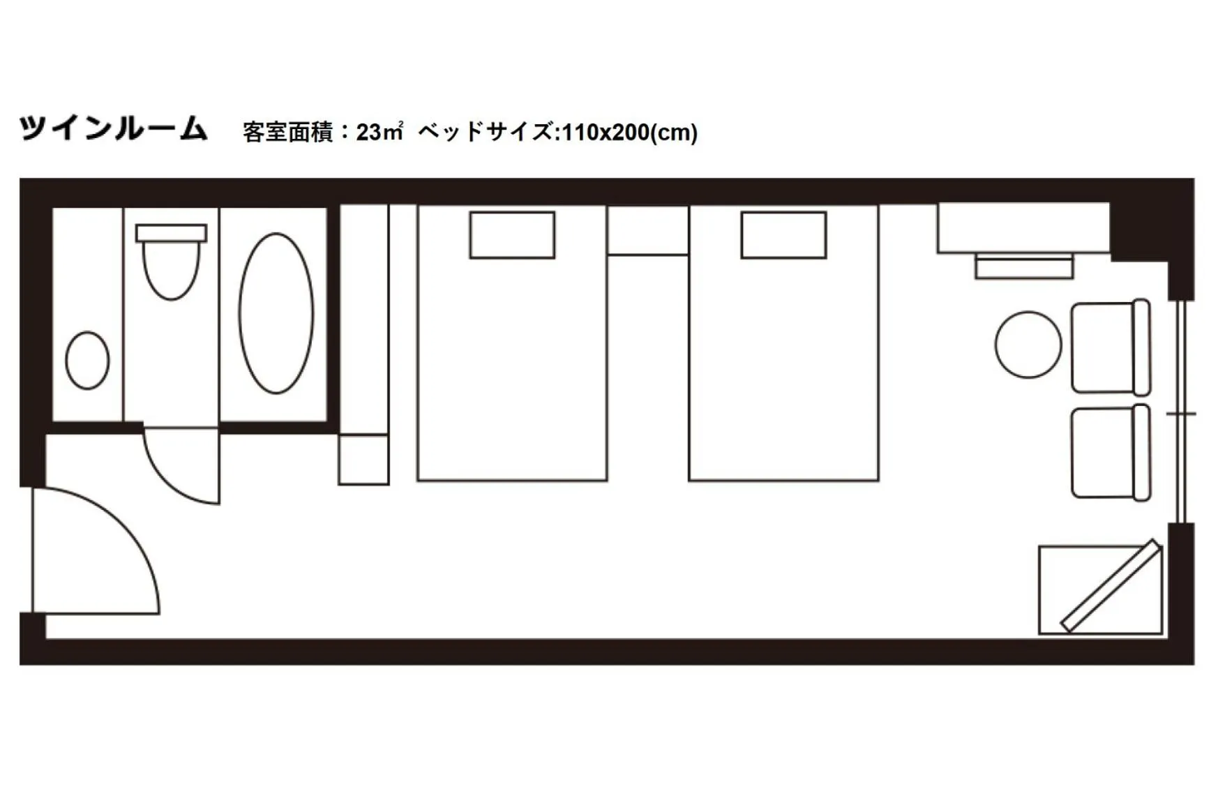 Floor plan in Hotel JAL City Nagano