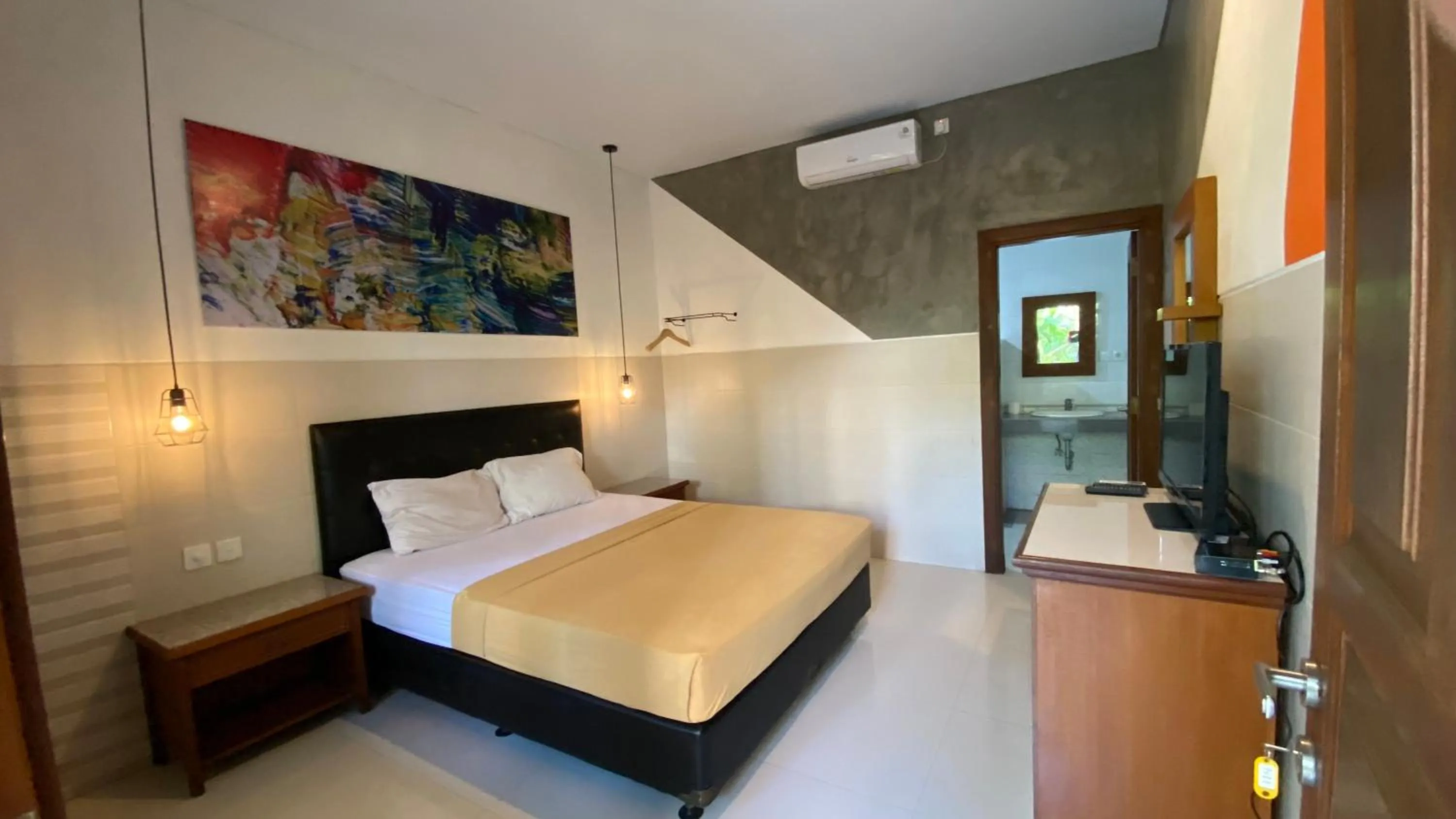 Bedroom, Bed in Sandat Hotel Legian