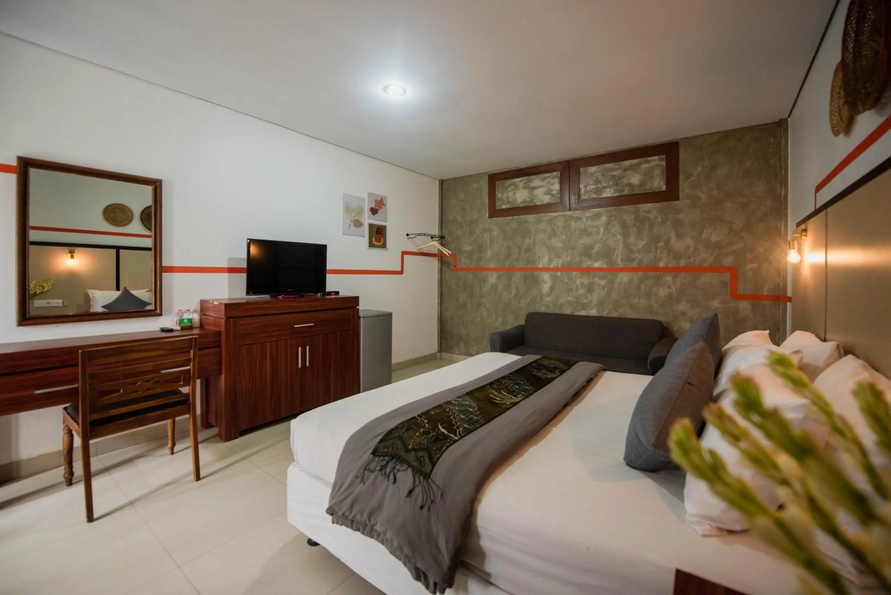 TV and multimedia, Bed in Sandat Hotel Legian