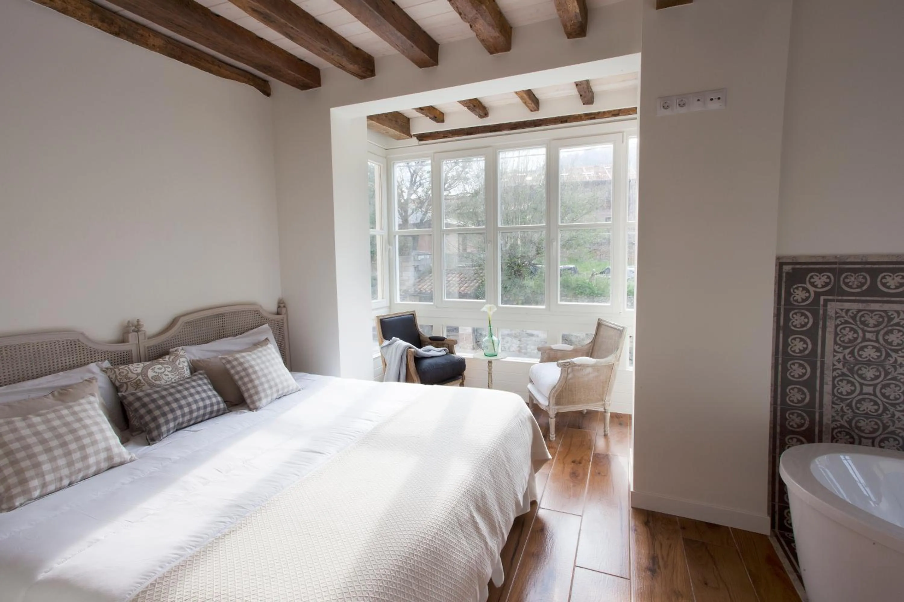 Decorative detail, Bed in Posada Seis Leguas