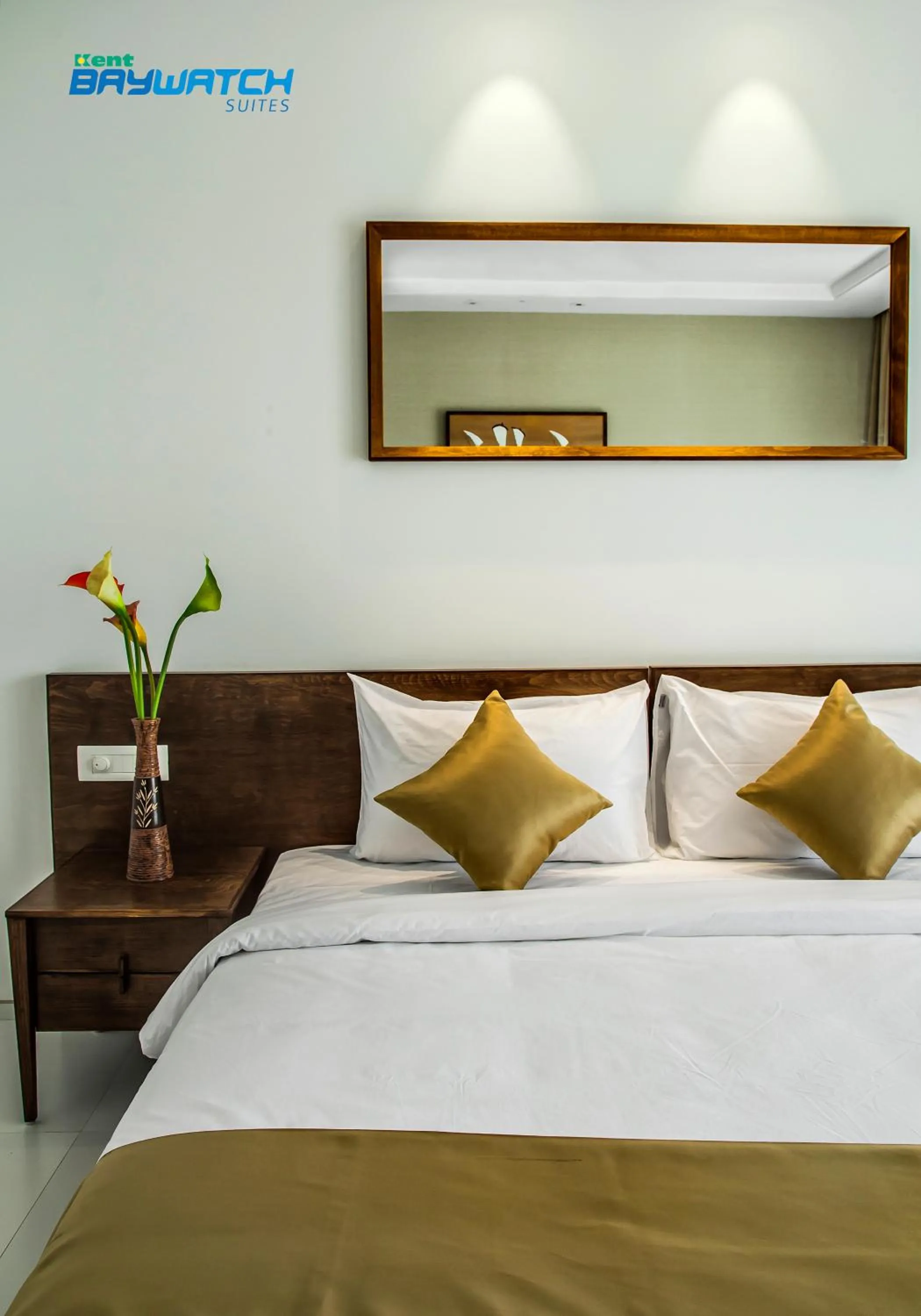 Bed in Kent Baywatch Suites