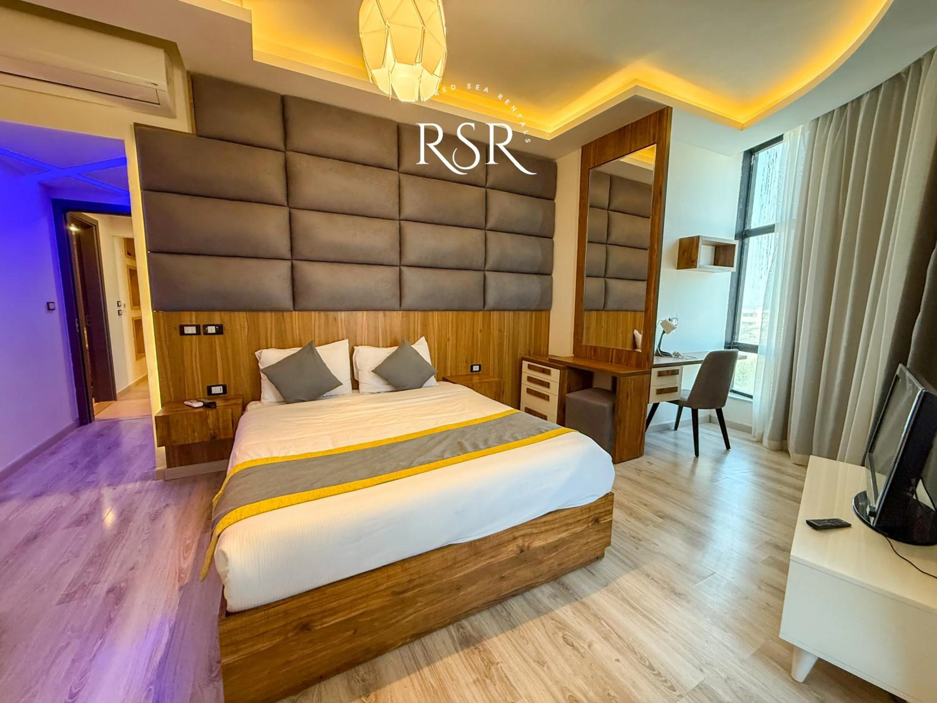 Bed in Elite Suites Hurghada