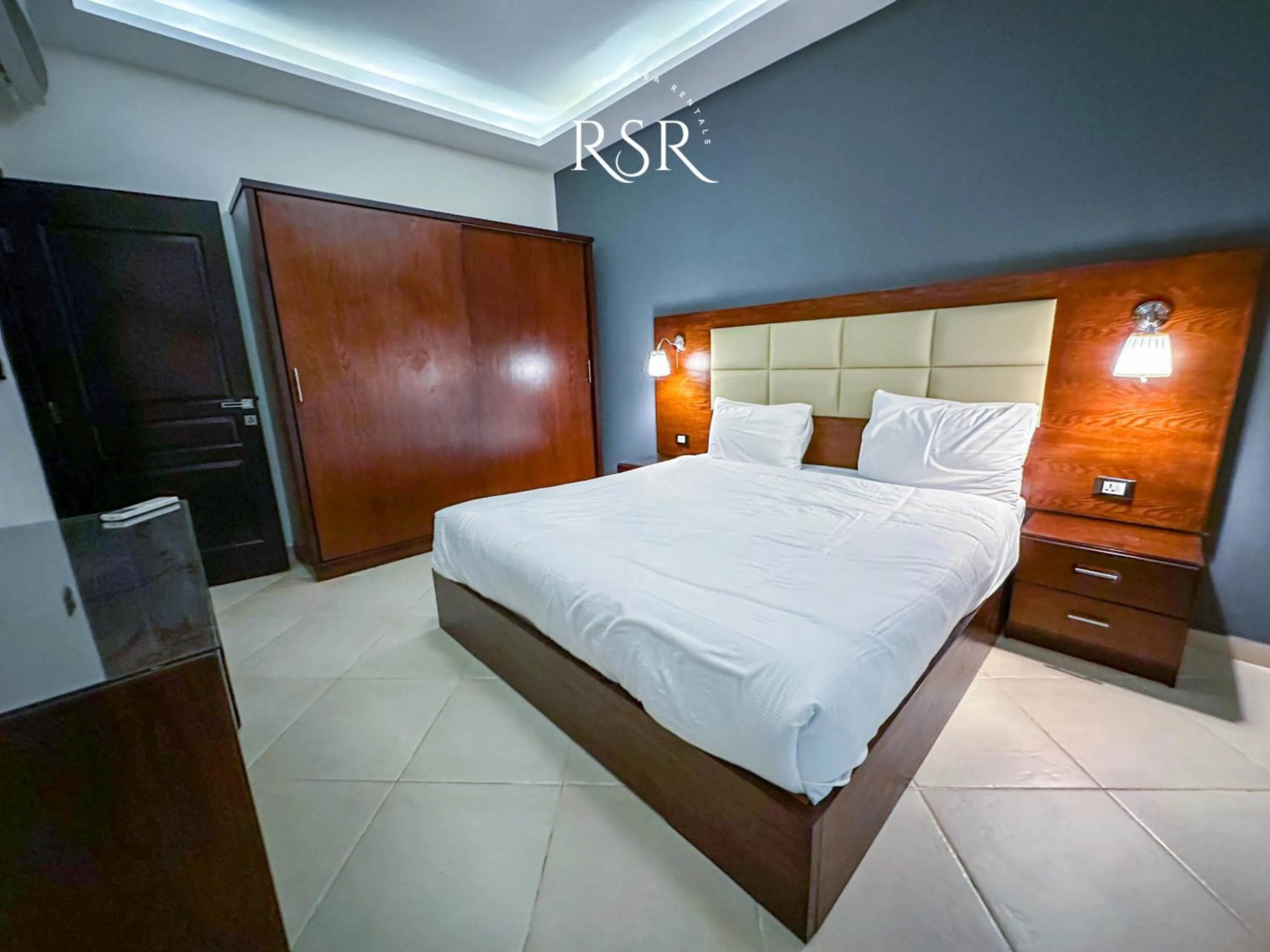 Bed in Elite Suites Hurghada