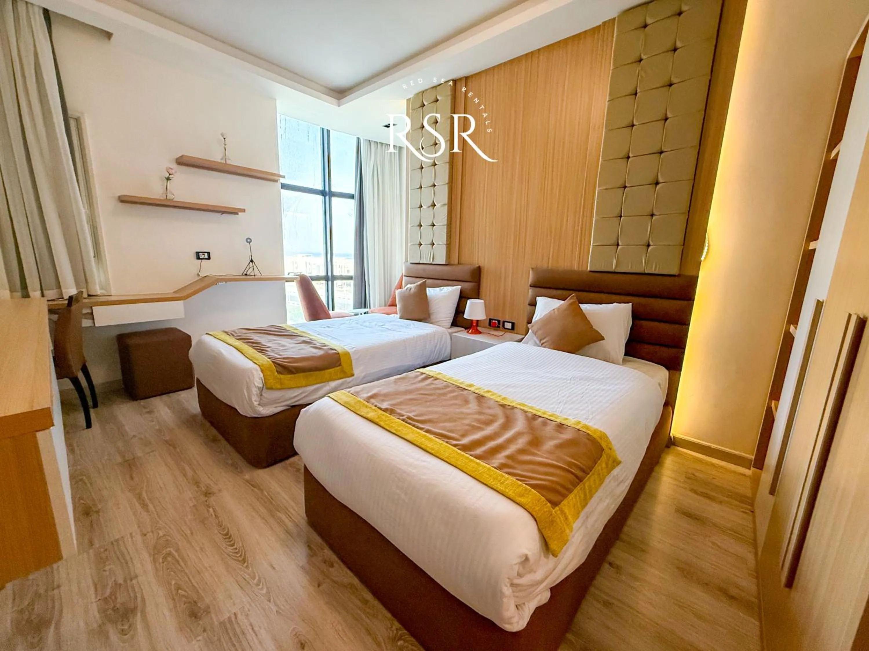 Bed in Elite Suites Hurghada