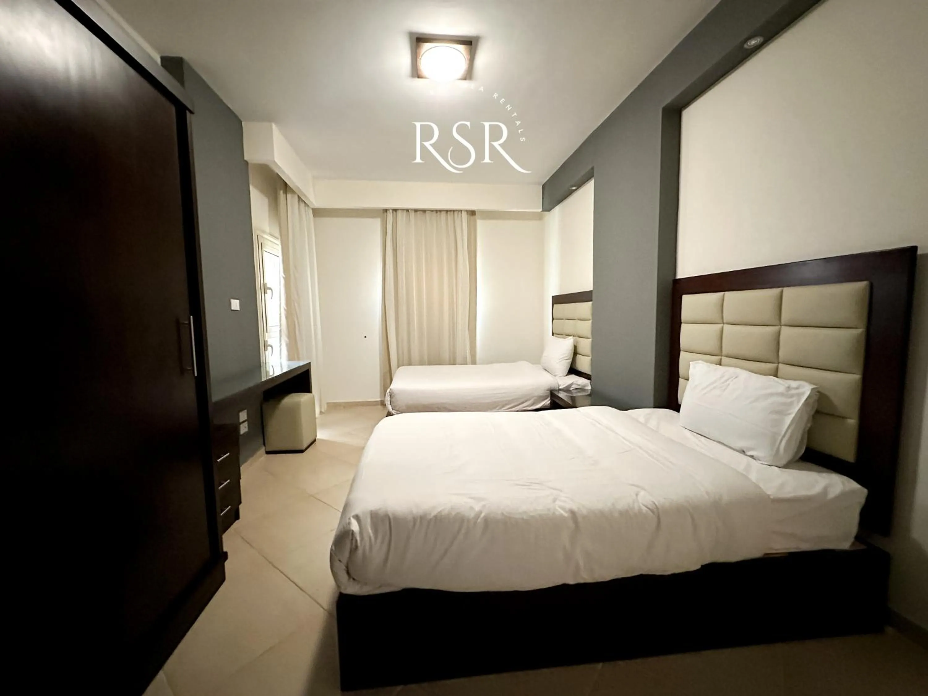 Bed in Elite Suites Hurghada